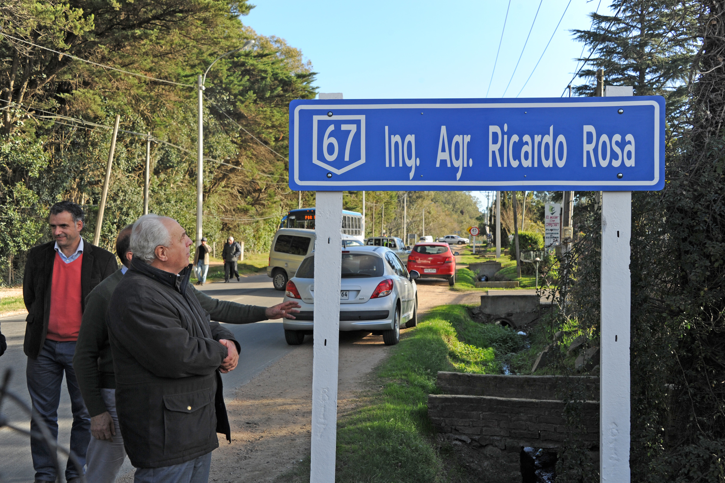 Inauguración de nomenclátor de rutas del departamento de Canelones