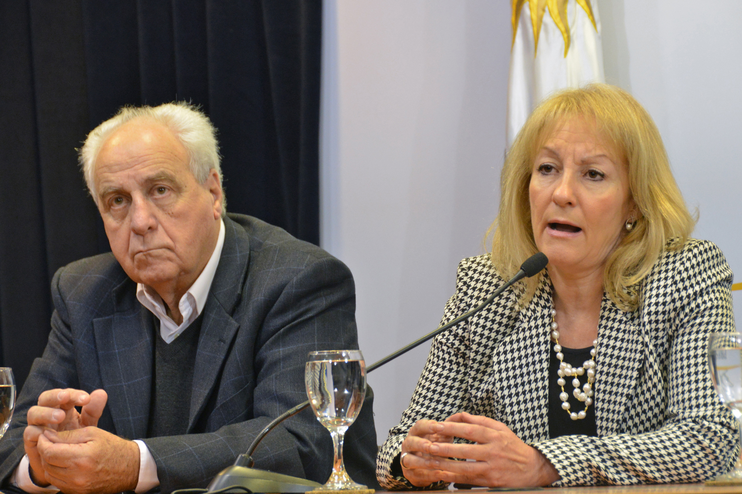 Ministra Carolina Cosse, dirigiéndose a los presentes