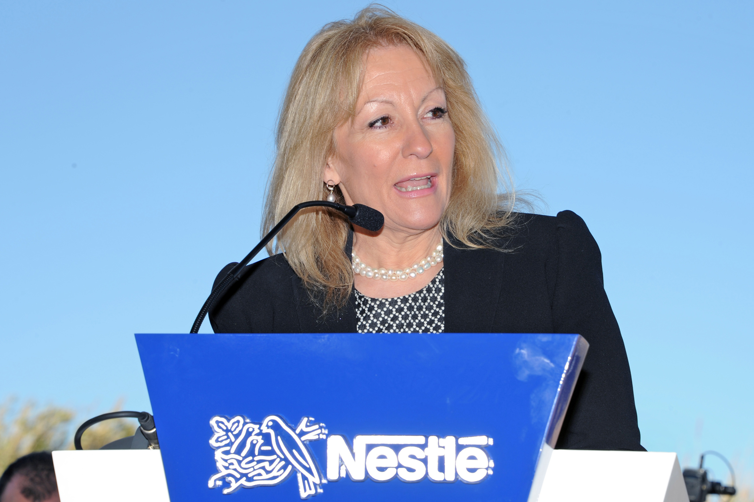 Ministra Carolina Cosse, haciendo uso de la palabra