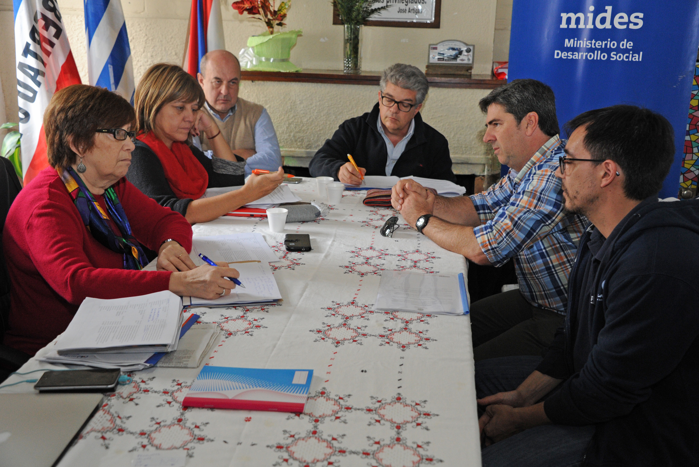 Audiencia de las autoridades del Ministerio de Desarrollo Social en Melo