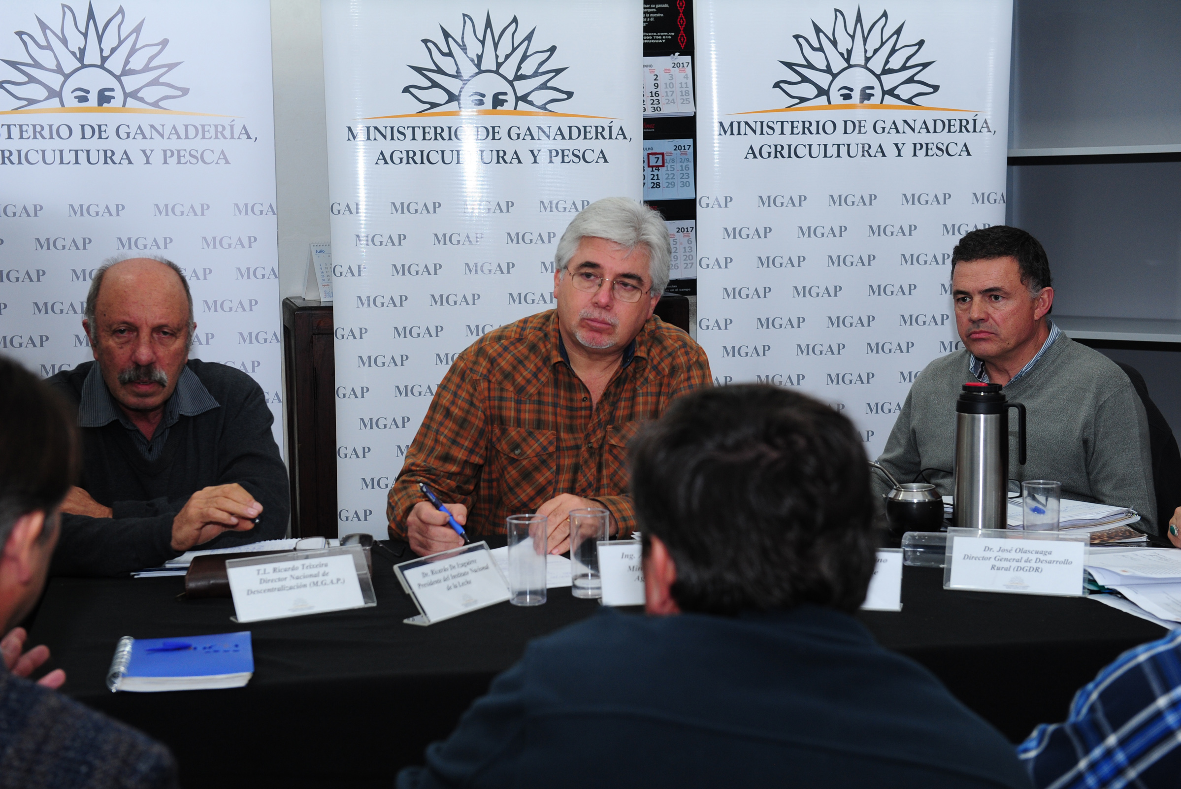 Ministro Tabaré Aguerre, en audiencias en Melo