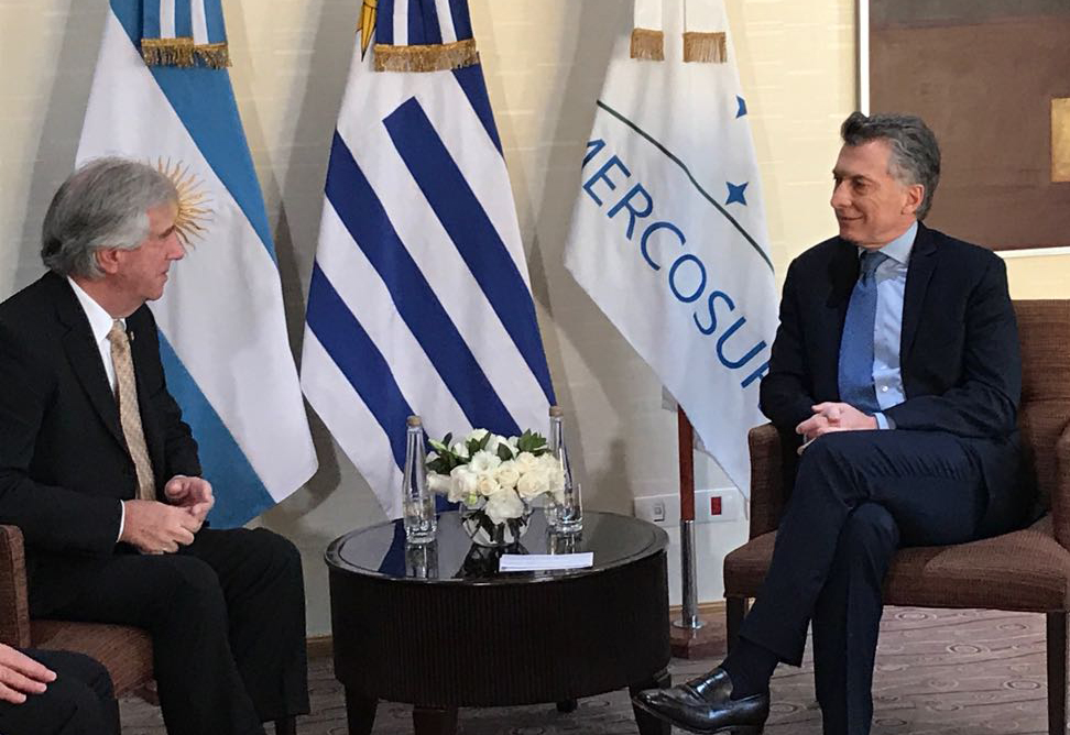 Encuentro entre Tabaré Vázquez y Mauricio Macri
