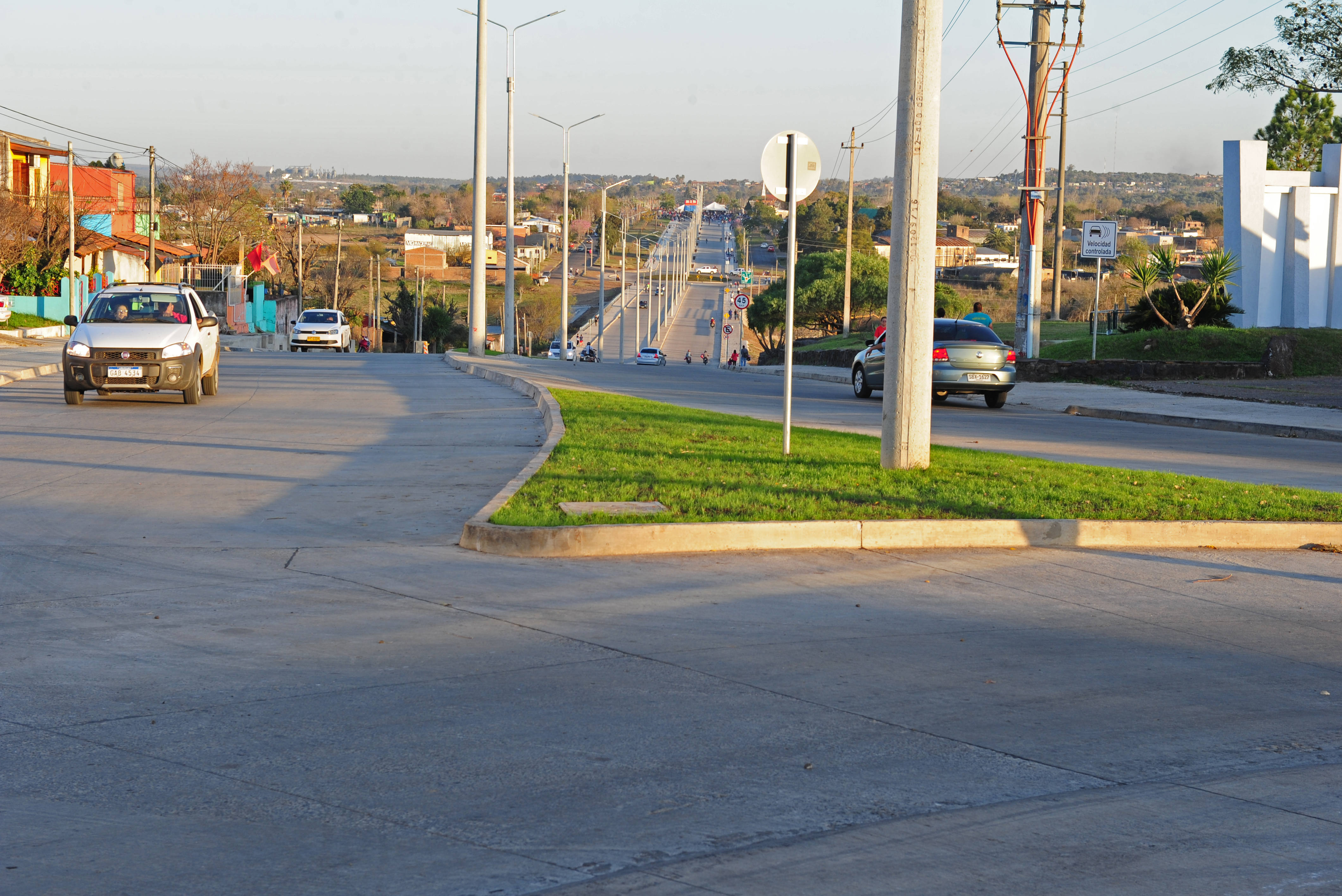 Avenida Baltasar Brum de la ciudad de Artigas
