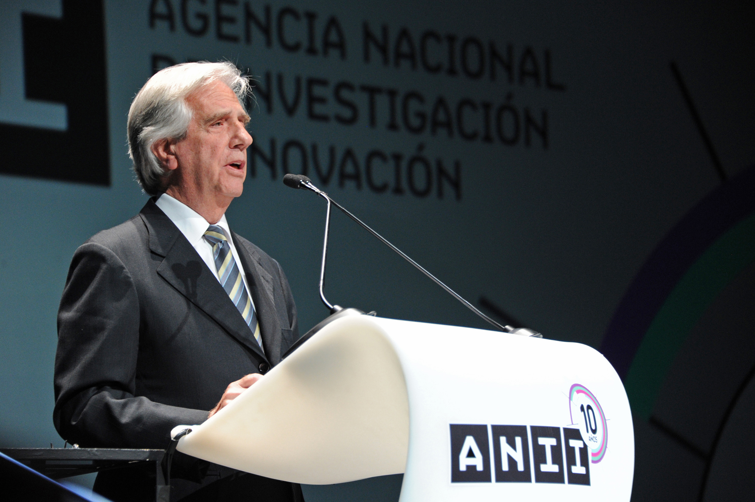 Presidente Tabaré Vázquez, haciendo uso de la palabra