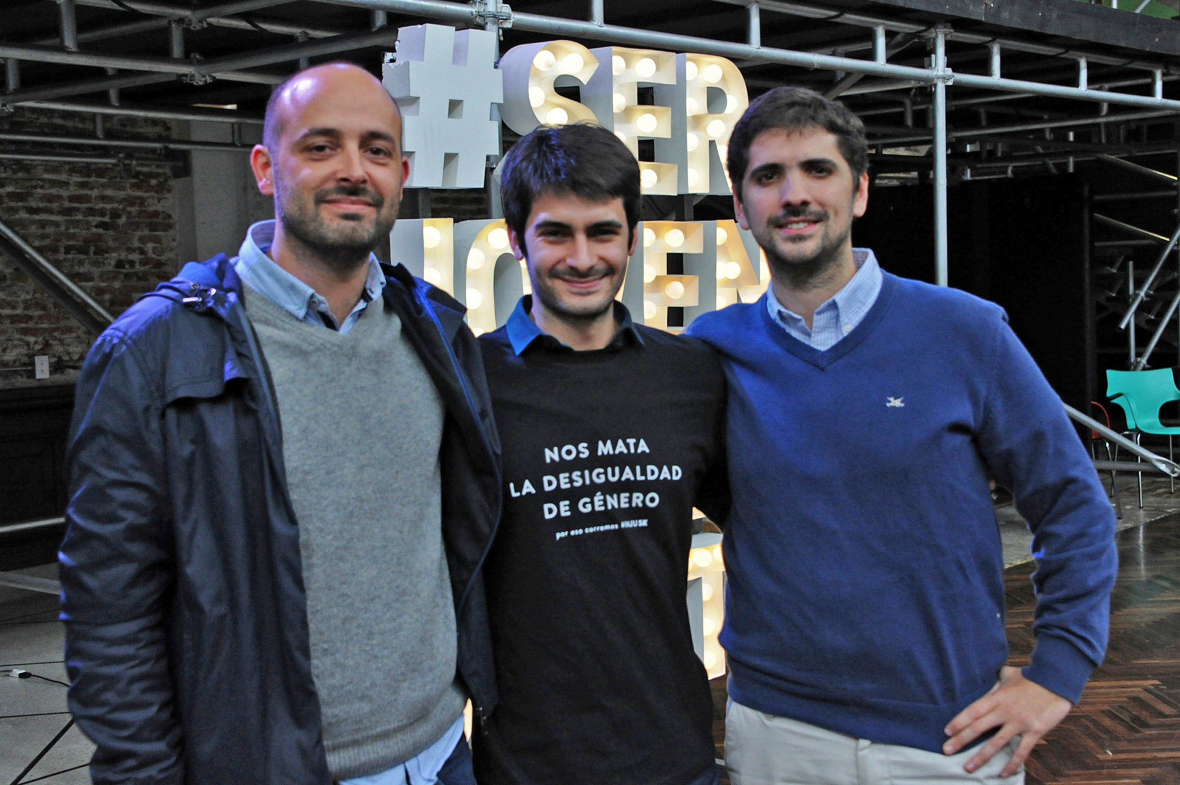 Matías Rodríguez, Federico Barreto y Santiago Soto