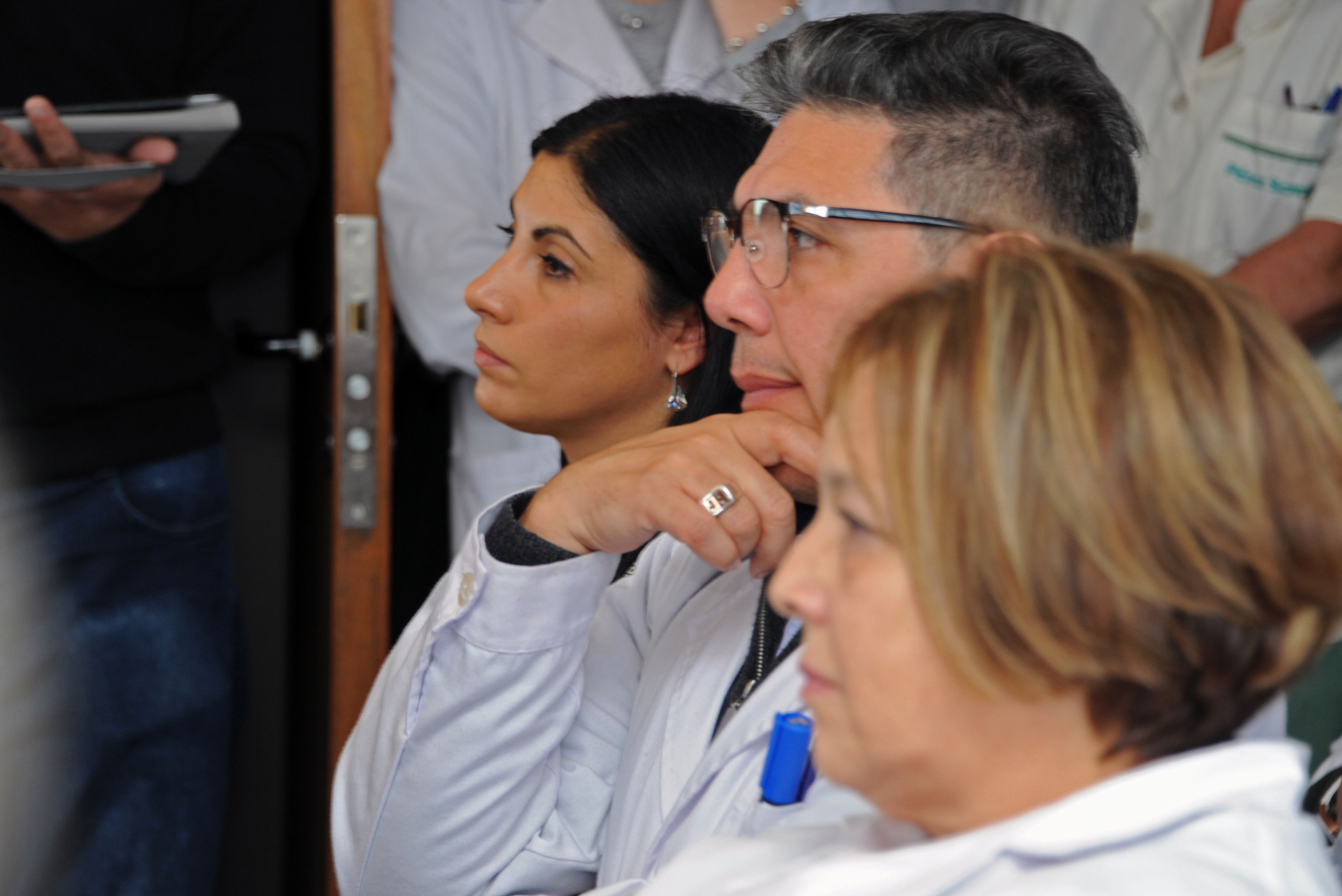 Médicos asistentes a la conferencia