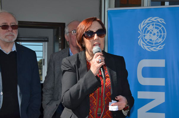 Susana Muñiz, haciendo uso de la palabra