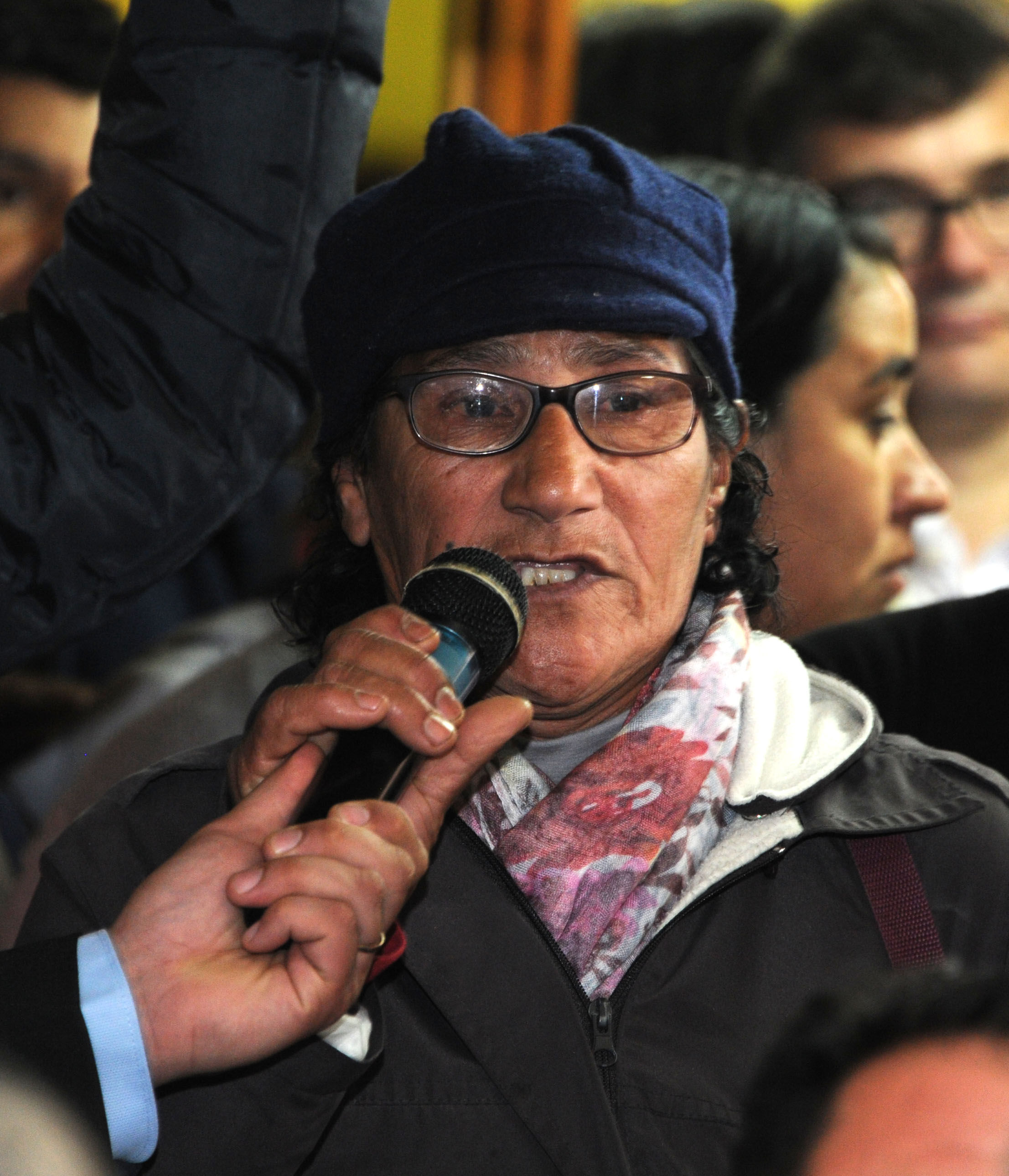 Vecina de Nuevo Berlín dialoga con el presidente