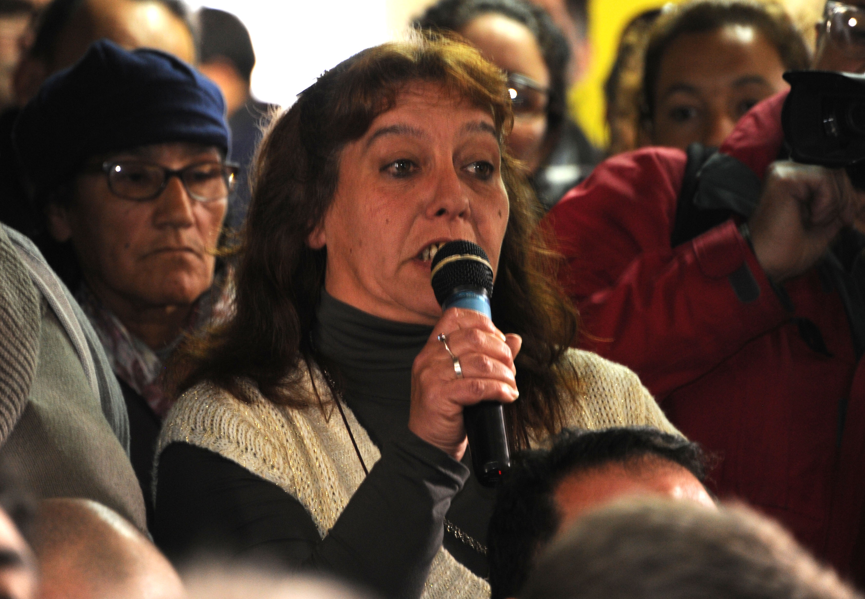 Vecina de Nuevo Berlín dialoga con el presidente