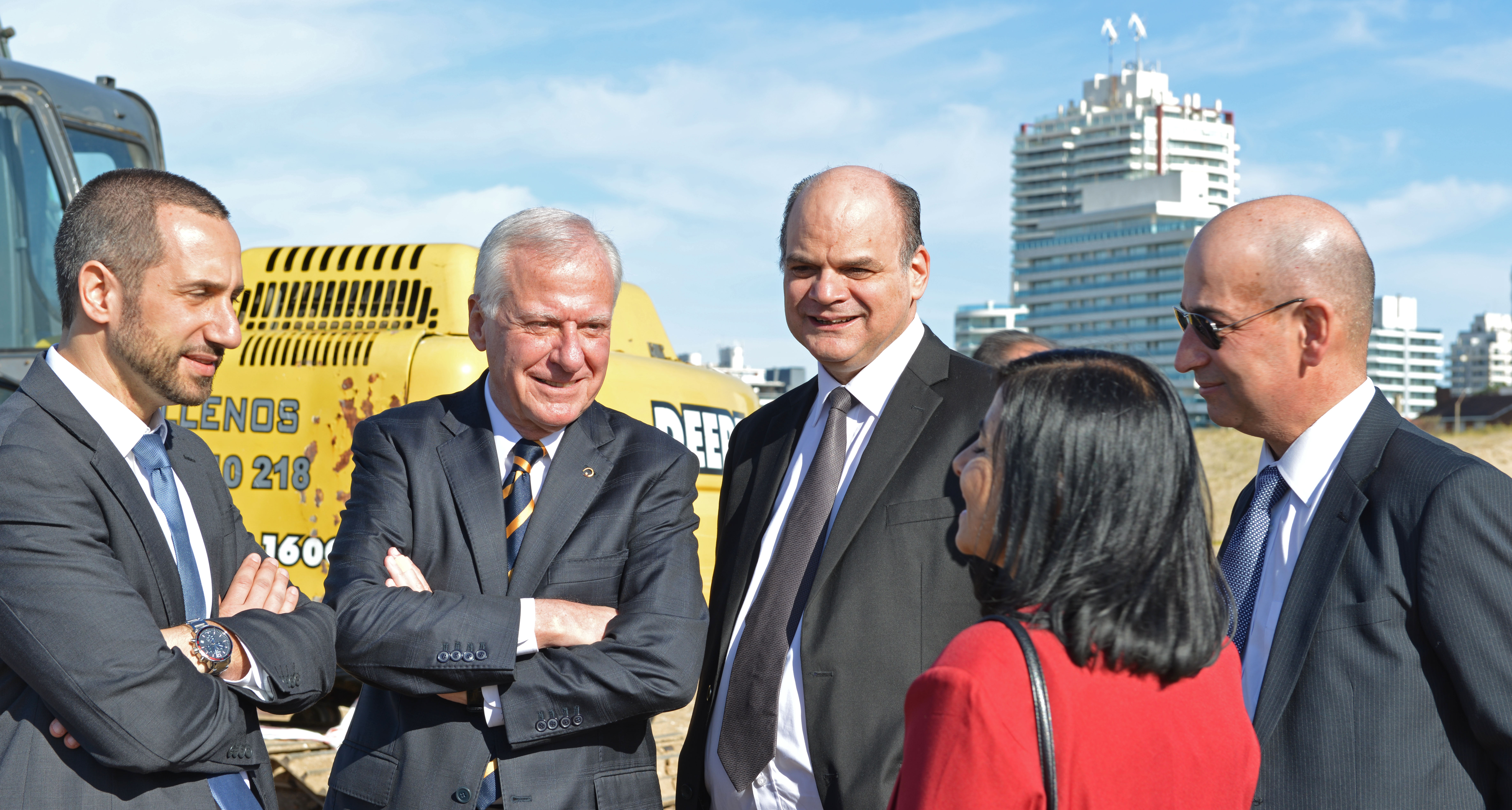 Inauguración del primer cable submarino de Uruguay