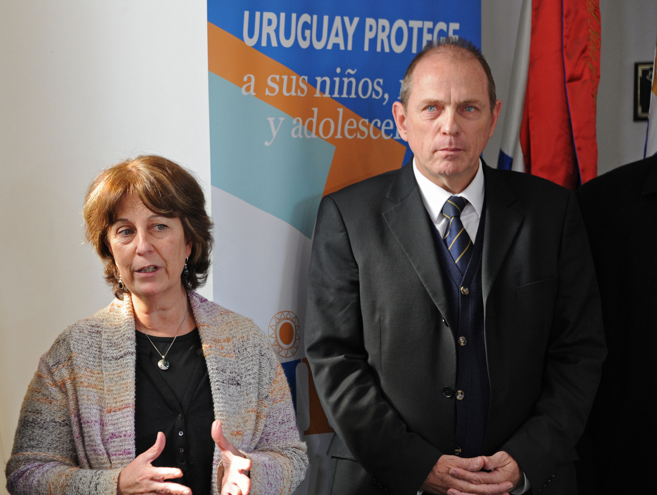 Marisa Lindner haciendo uso de la palabra
