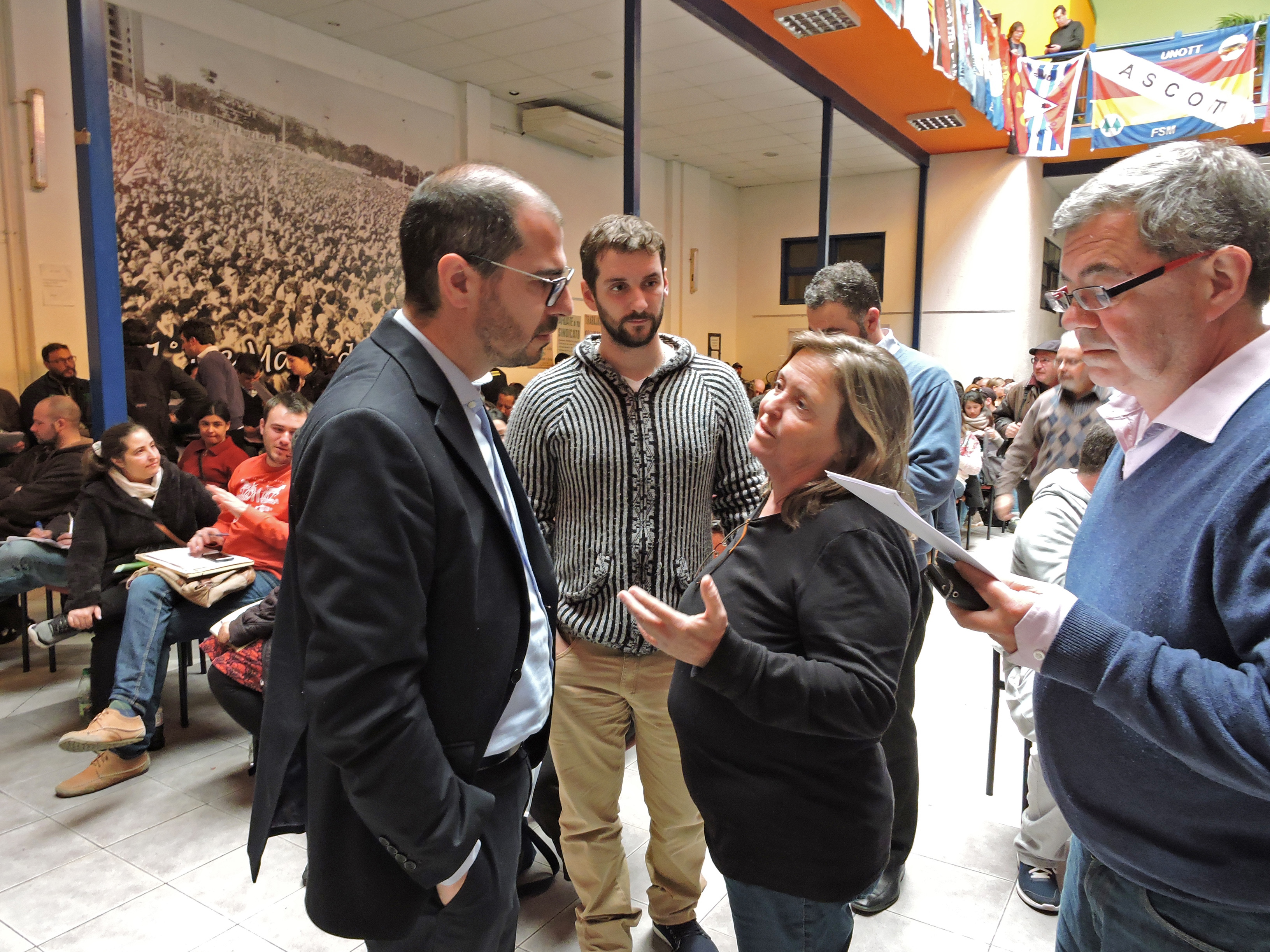 Prosecretario de Presidencia, Juan Andrés Roballo, al finalizar la actividad