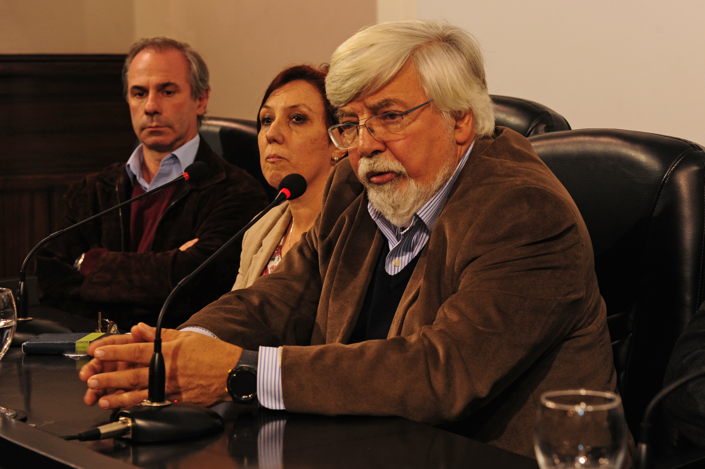 Ministro del Interior, Eduardo Bonomi, durante su discurso