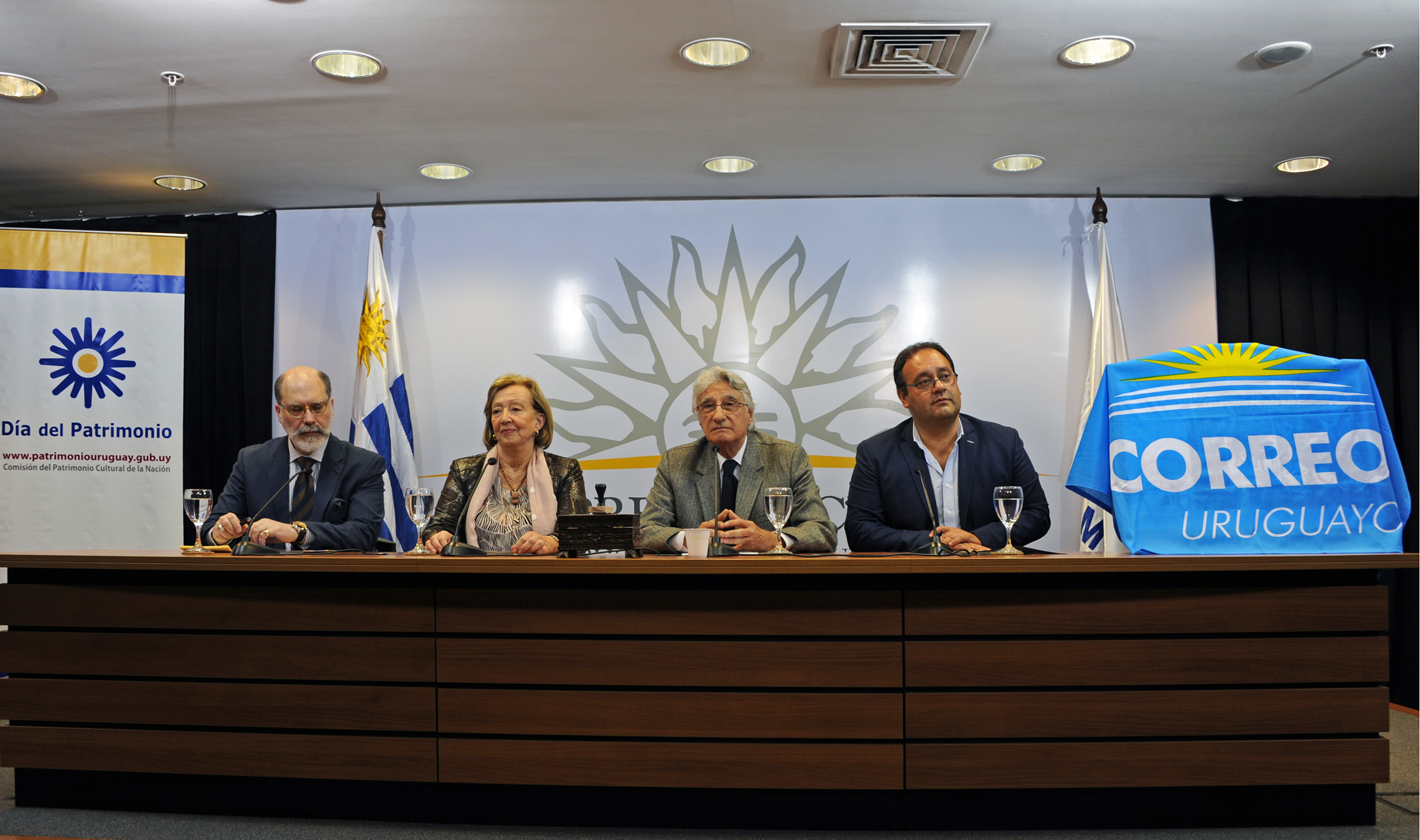 Mesa de autoridades en el lanzamiento del Día del Patrimonio