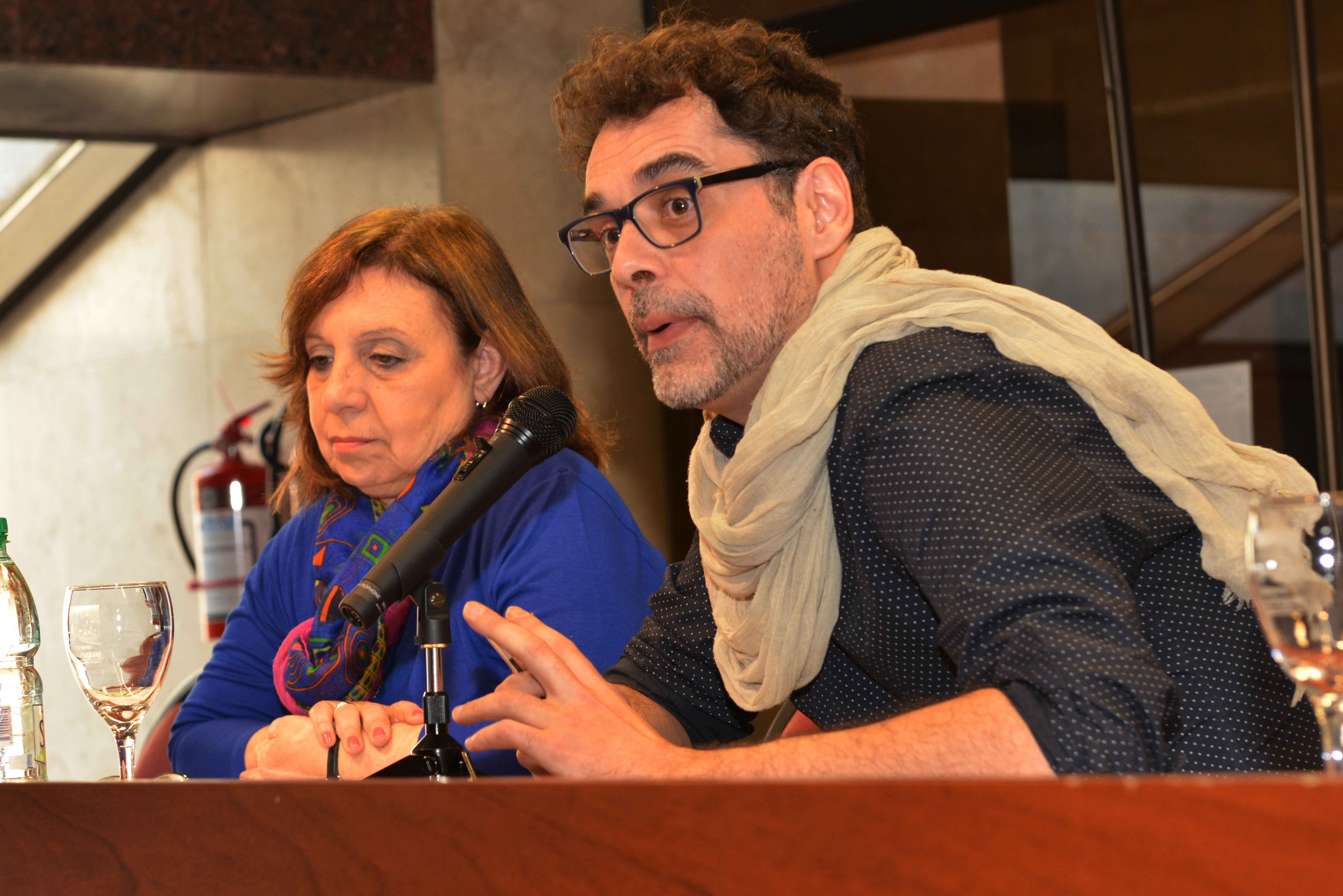 Subsecretaria, Ana Olivera, y Federico Graña, del Mides