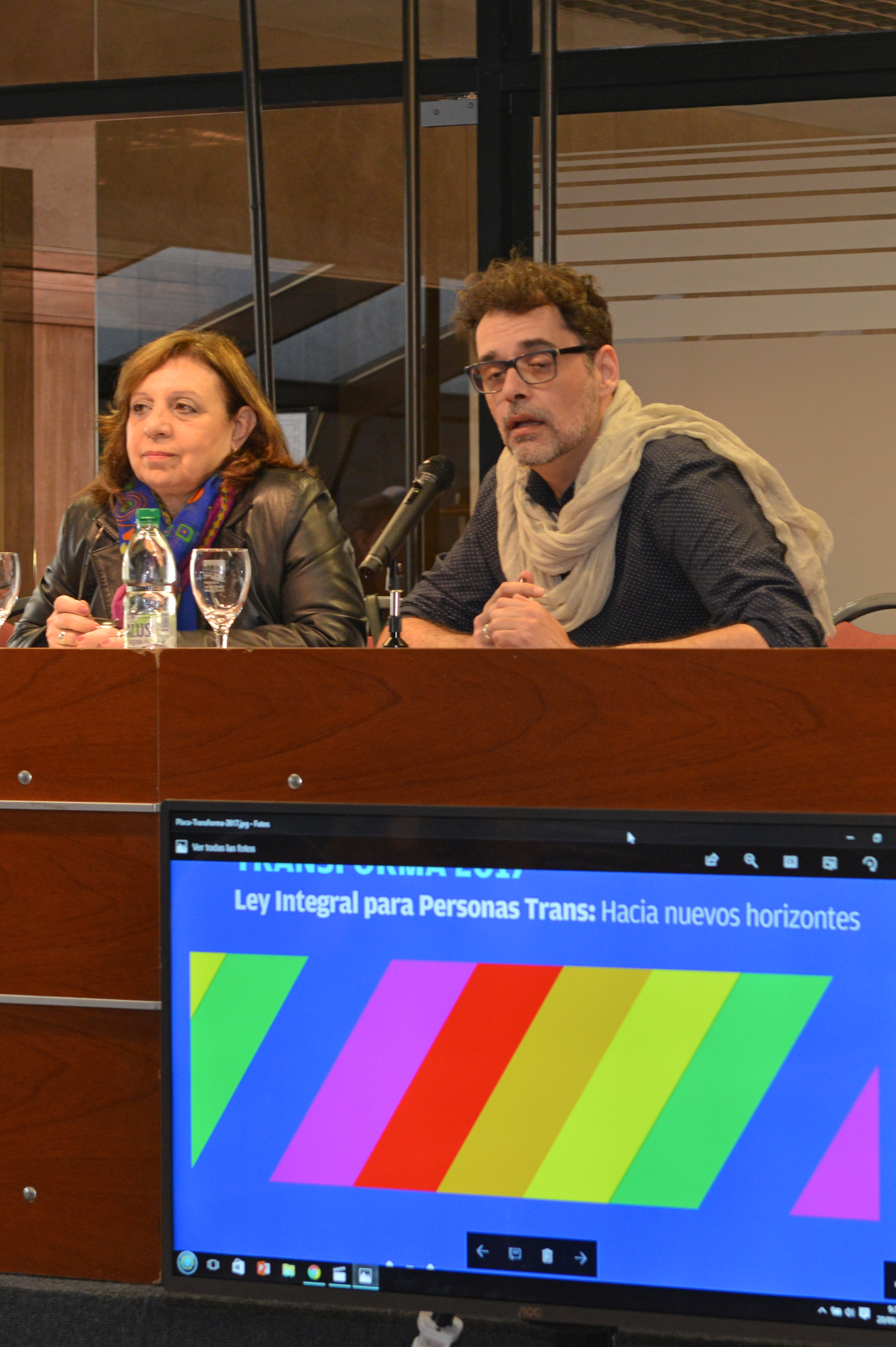 Subsecretaria, Ana Olivera, y Federico Graña, del Mides