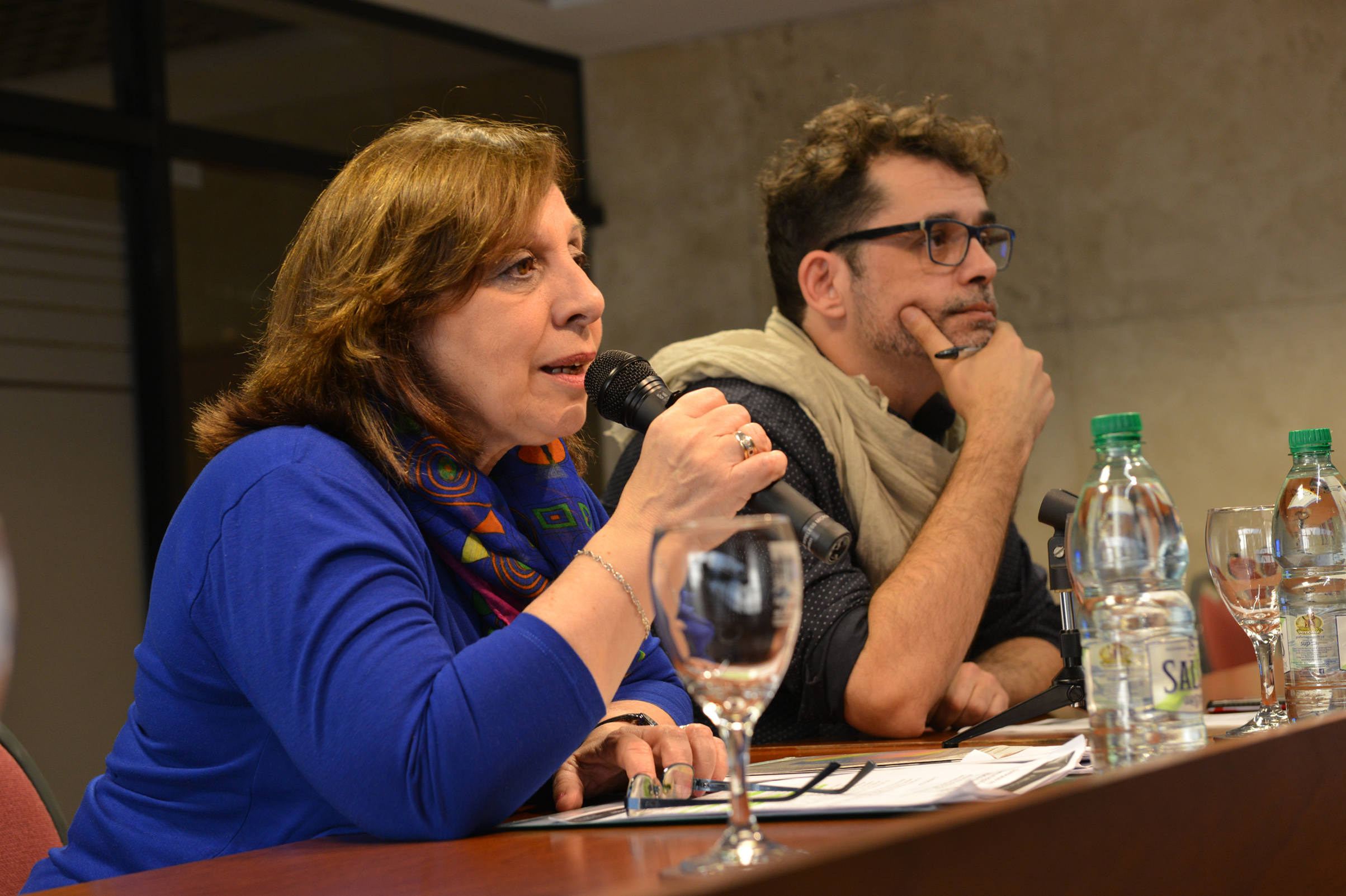 Subsecretaria, Ana Olivera, y Federico Graña, del Mides