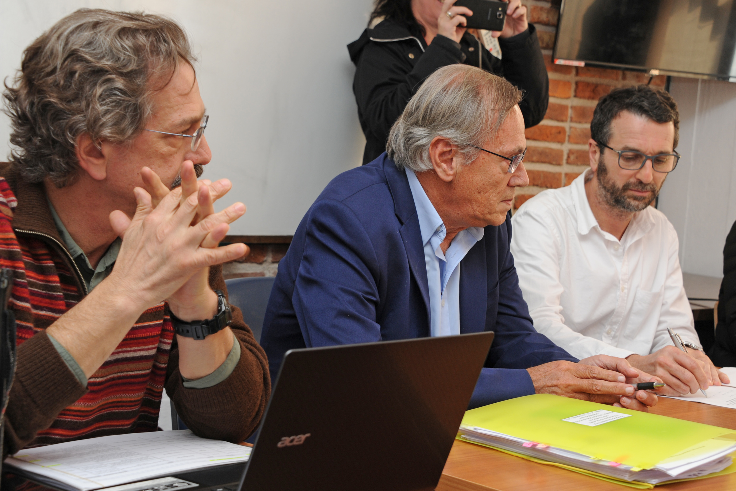 Ministro interino de Vivienda, Ordenamiento Territorial y Medio Ambiente, Jorge Rucks, en audiencias en Rocha