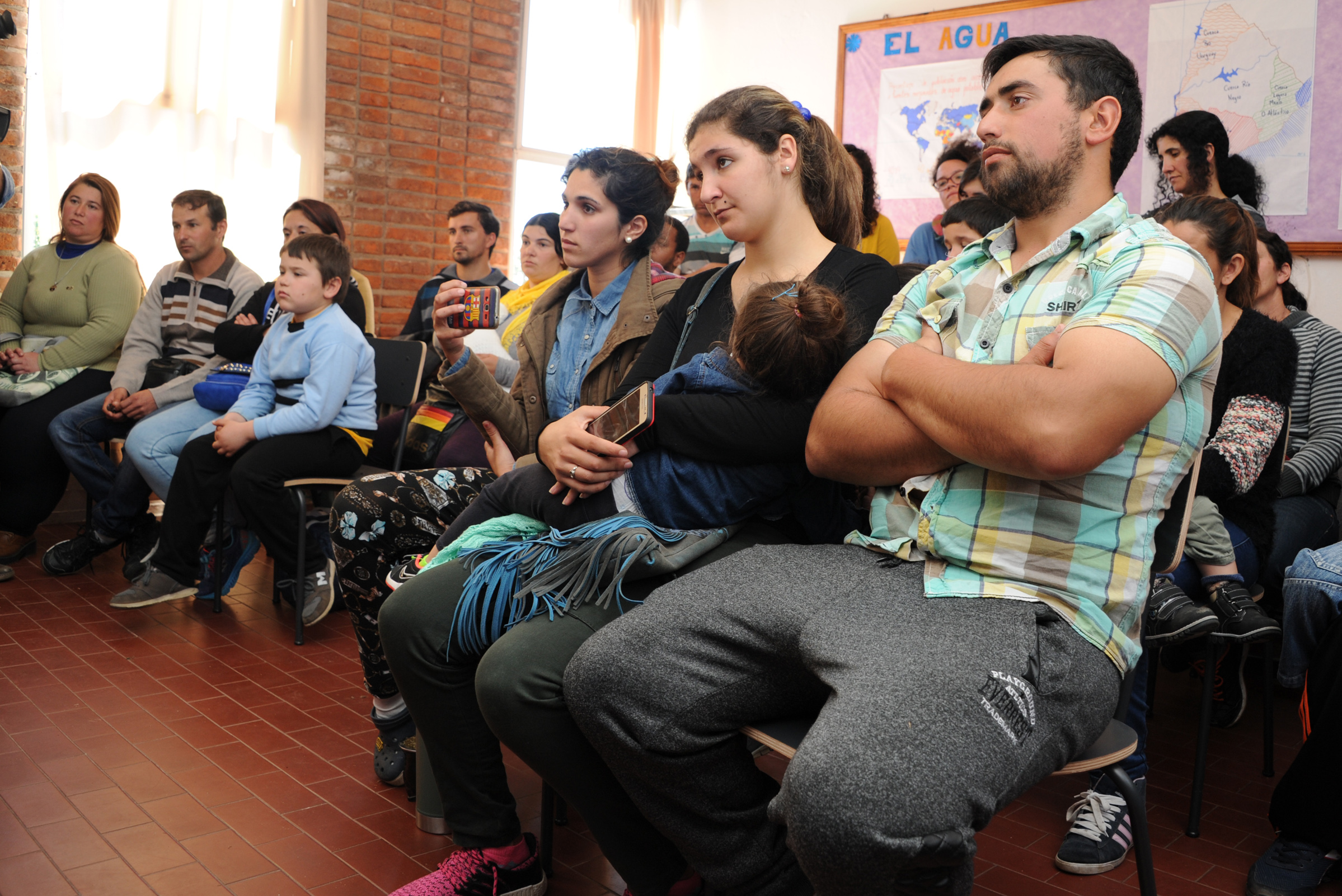 Habitantes asistentes a las audiencias