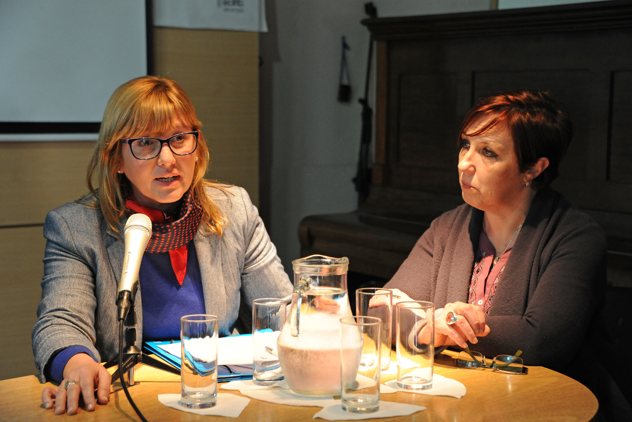 Subsecretaria de Salud Pública, Cristina Lustemberg, dirigiéndose a los presentes