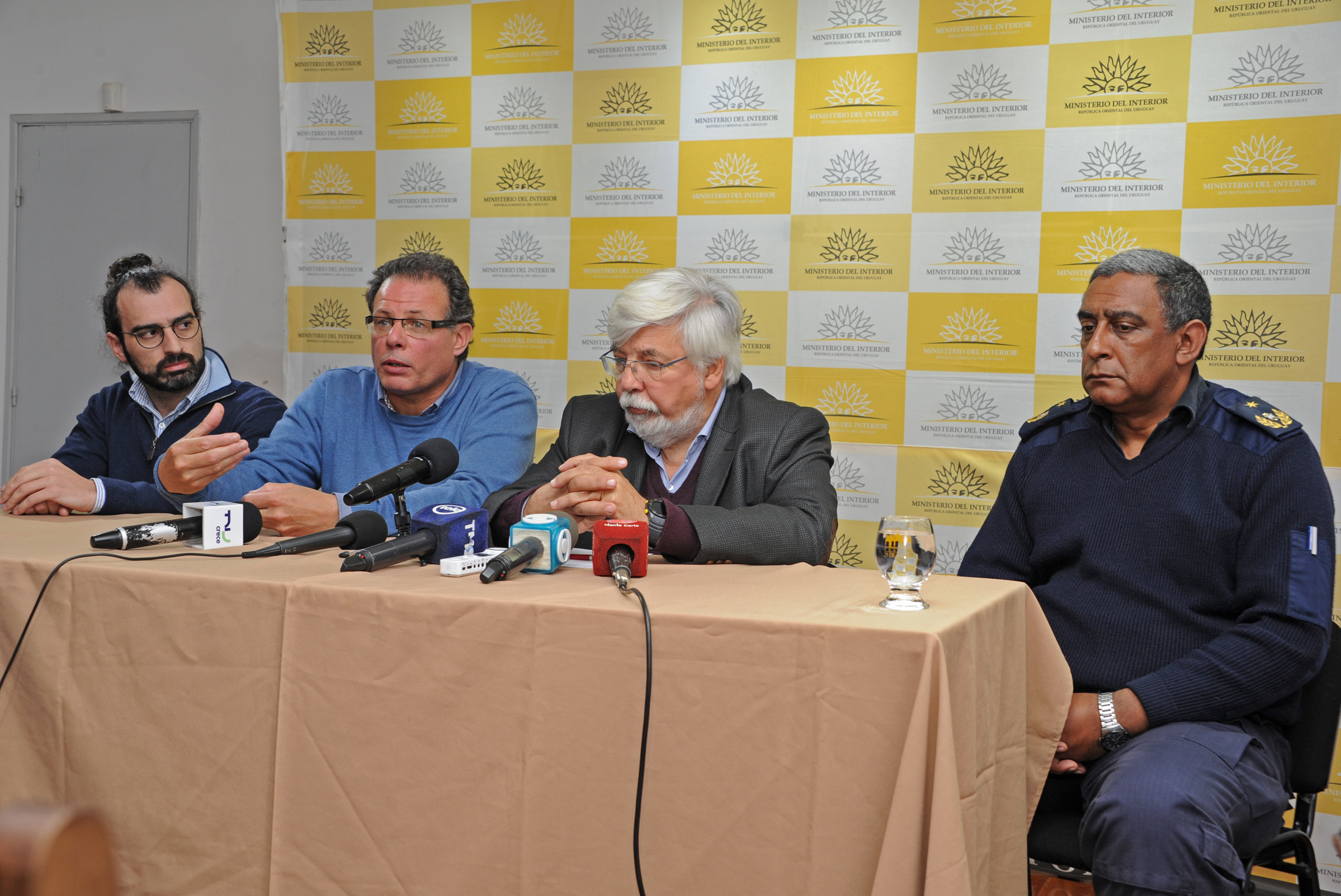 Intendente de Rocha, Aníbal Pereyra, dirigiéndose a los presentes