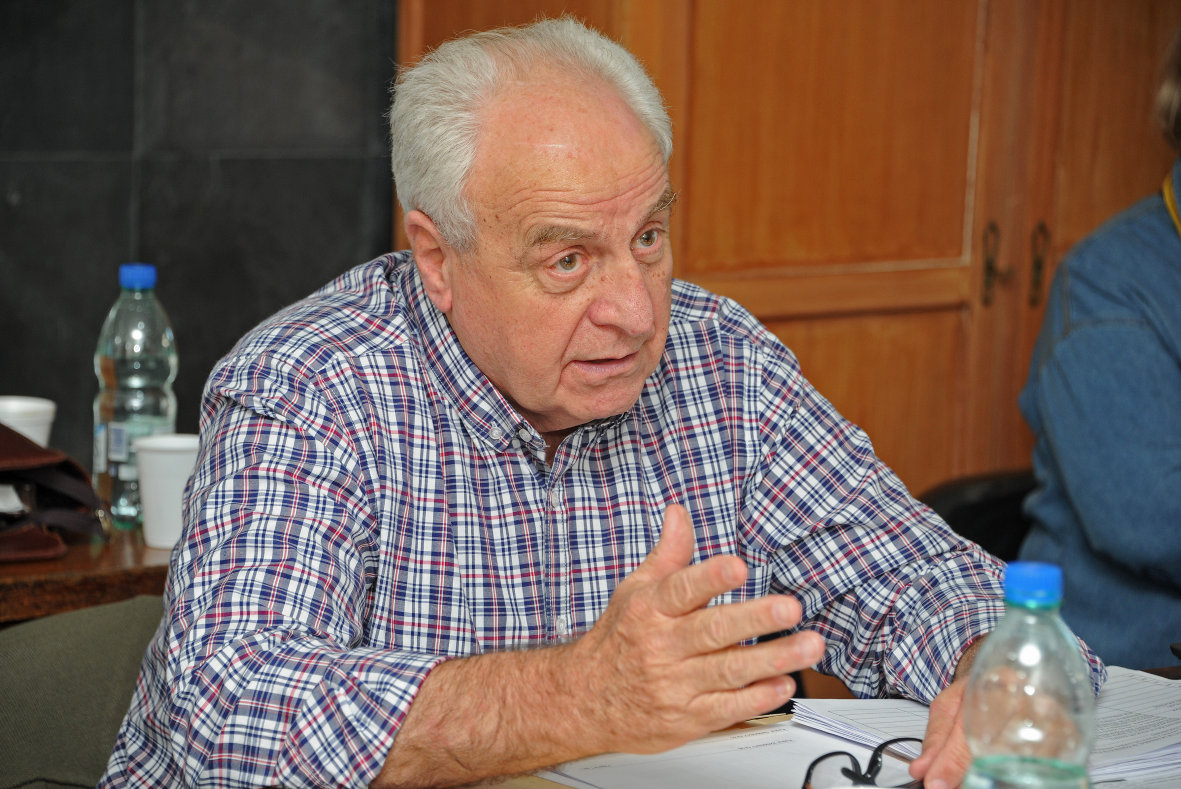 Ministro Víctor Rossi durante las audiencias en Rocha