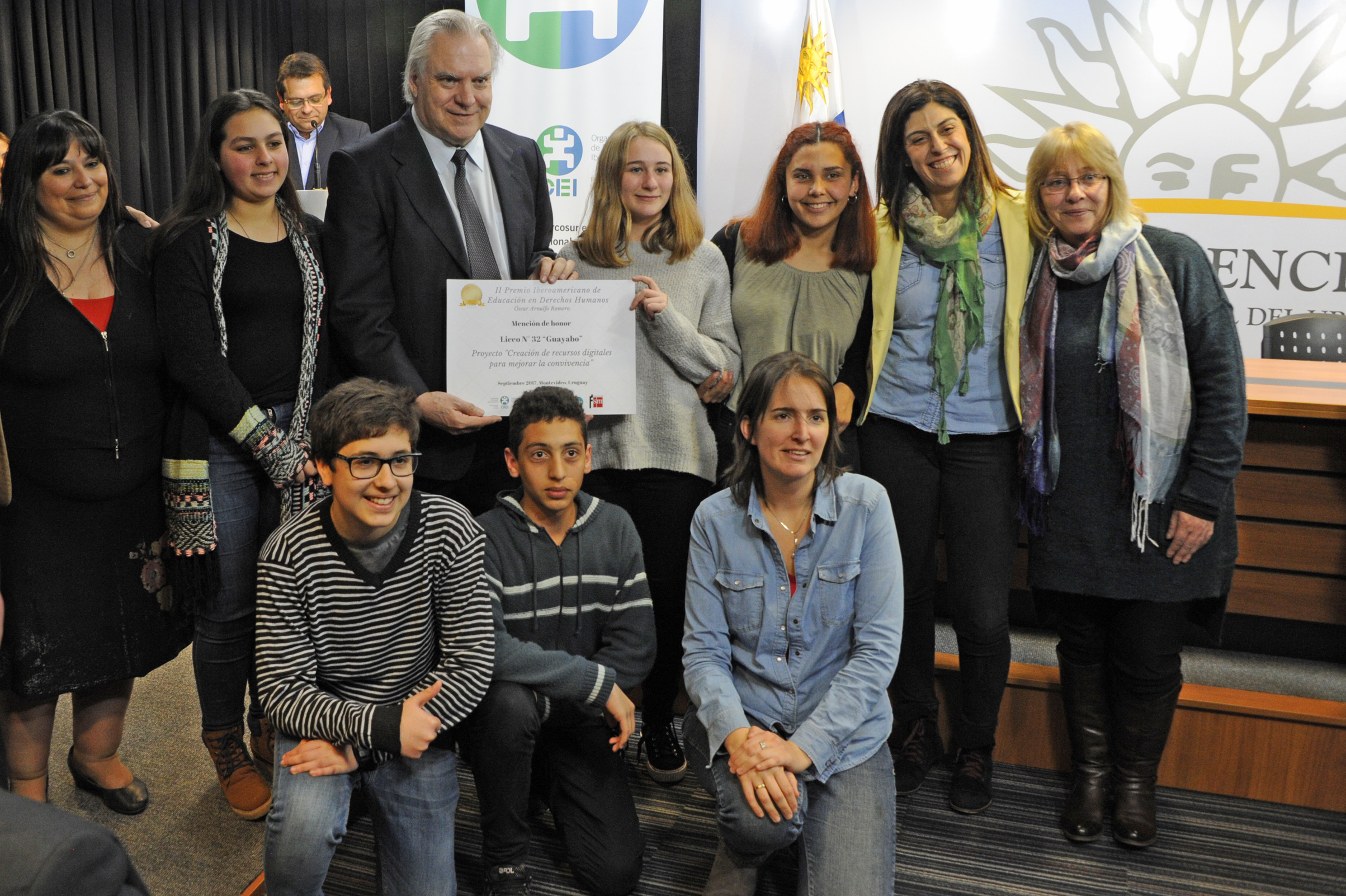Galardonados de la edición uruguaya del Premio Óscar Arnulfo Romero