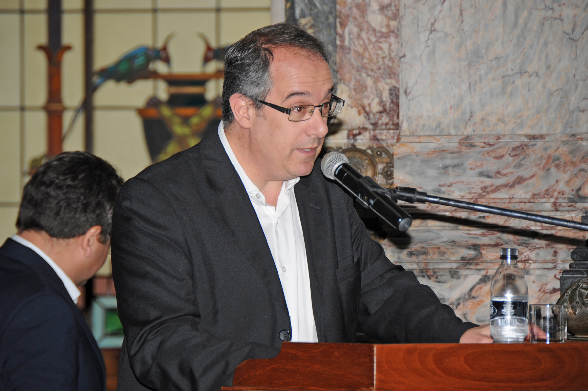 Presidente de la Cámara de Representantes, José Carlos Mahía, haciendo uso de la palabra