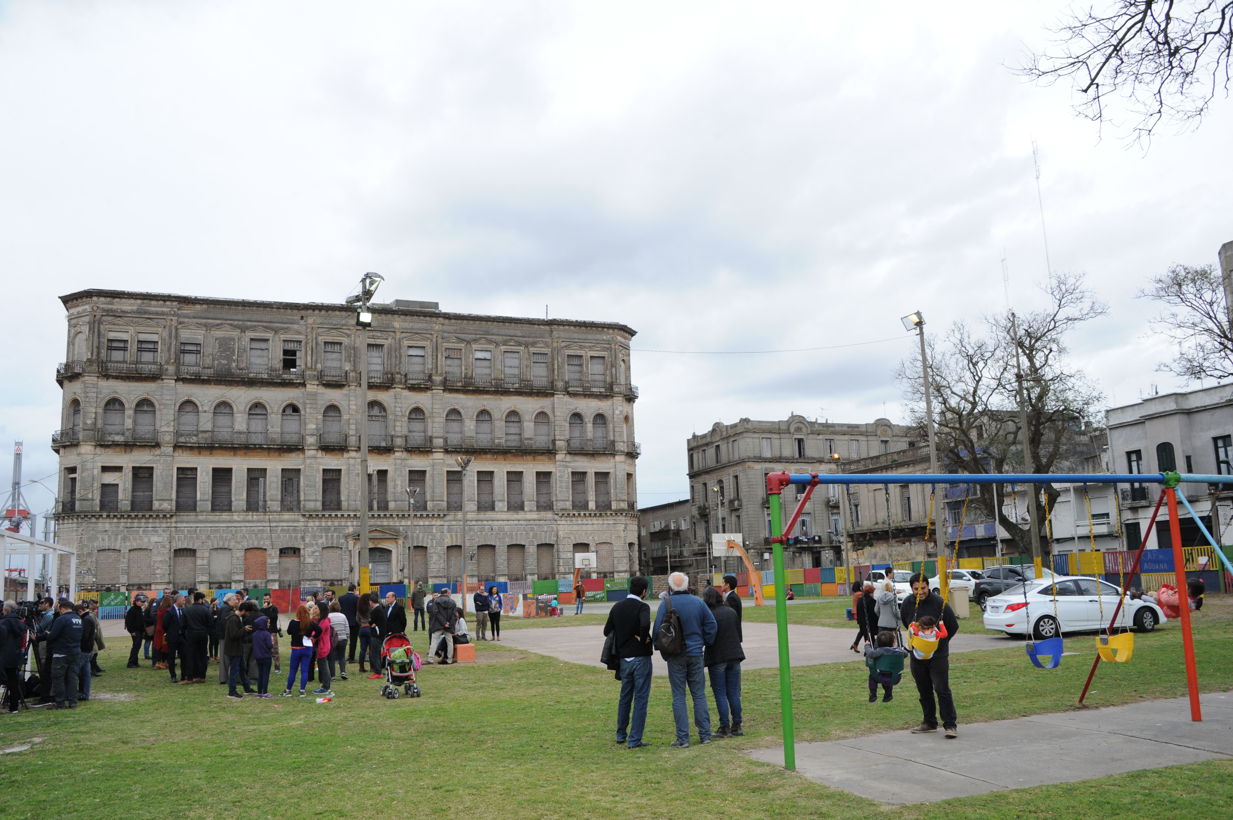 Inauguración de obras en la ex plaza de deportes n.° 1
