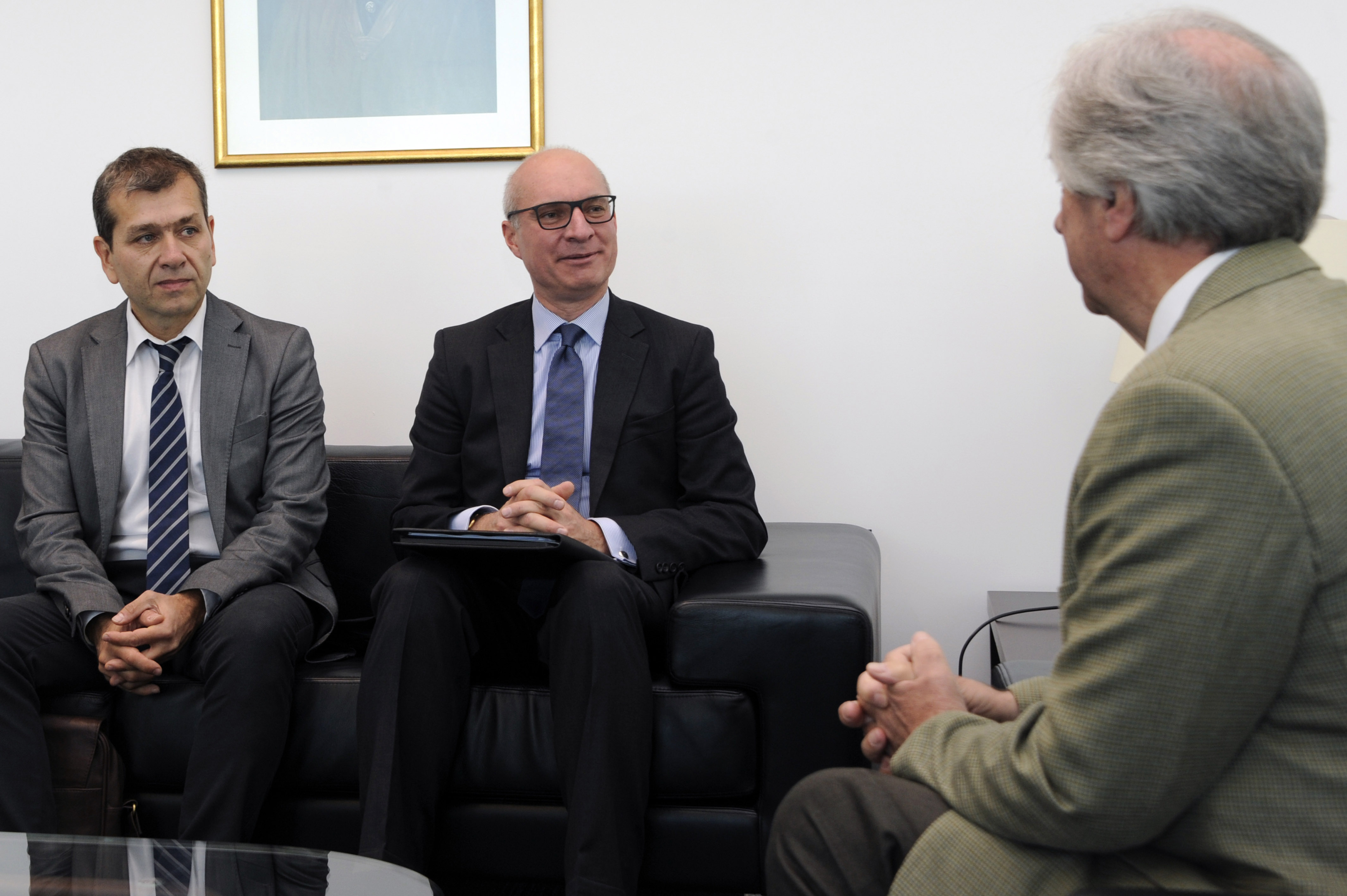 Vázquez recibió a José Luis Castro y a Gustavo Sóñora