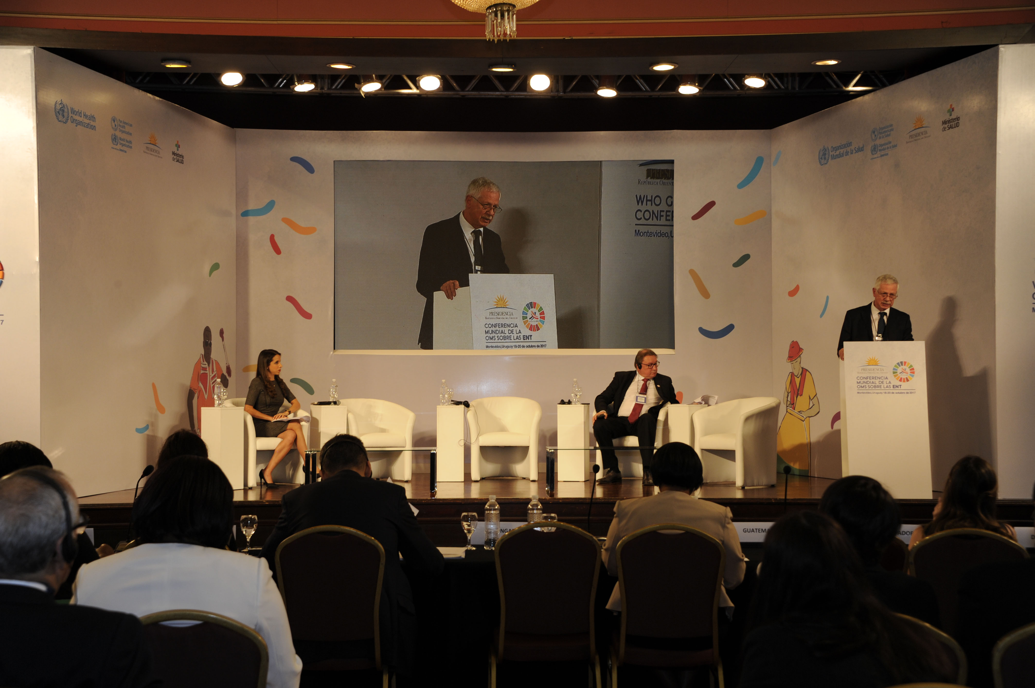 Ministro Basso en la primera jornada de la Conferencia Mundial sobre Enfermedades No Transmisibles