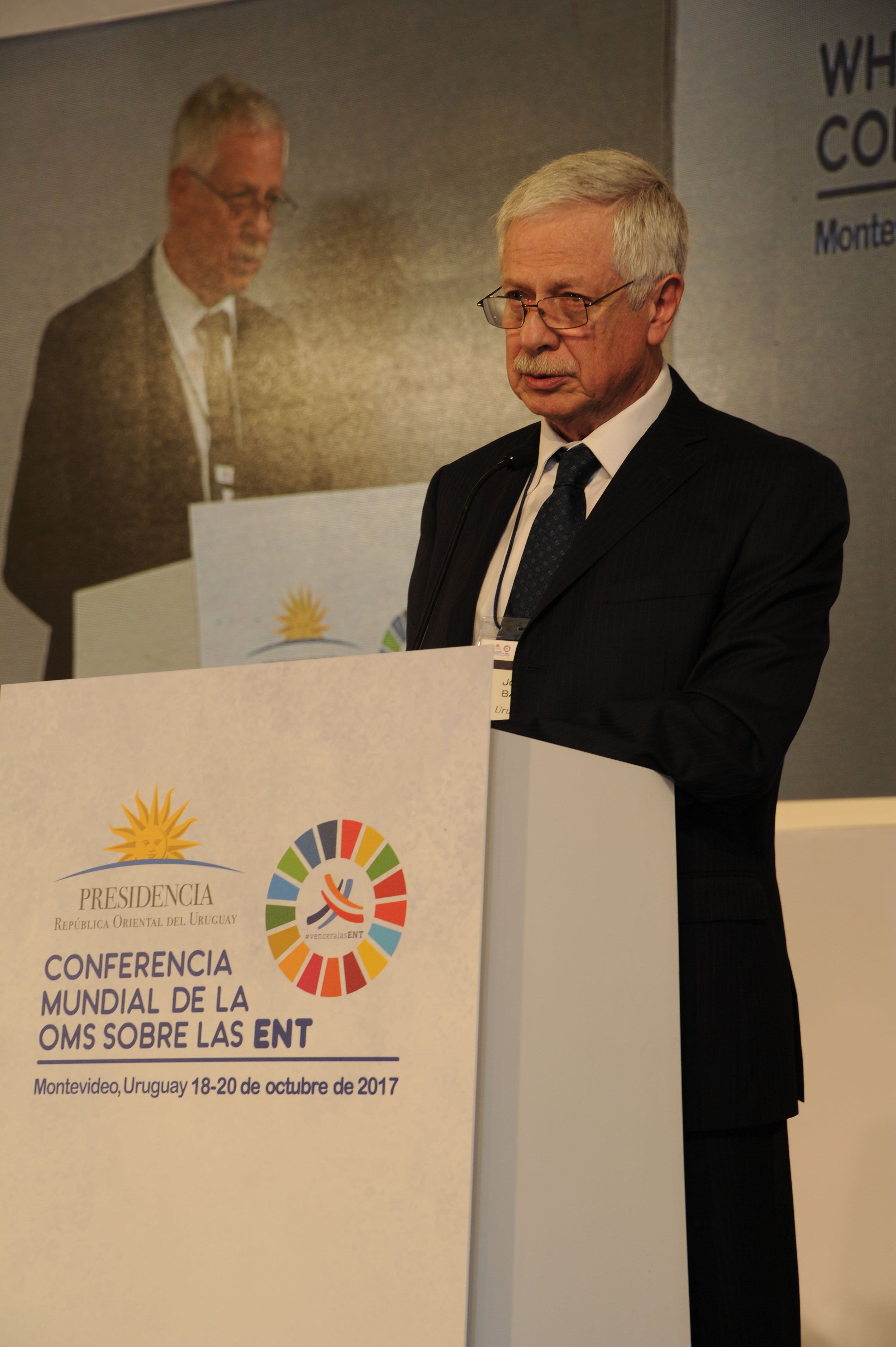 Ministro Basso en la primera jornada de la Conferencia Mundial sobre Enfermedades No Transmisibles