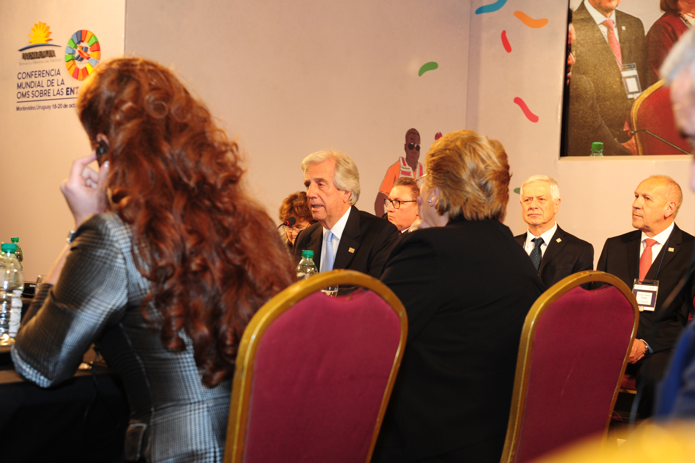 Presidente Tabaré Vázquez, haciendo uso de la palabra