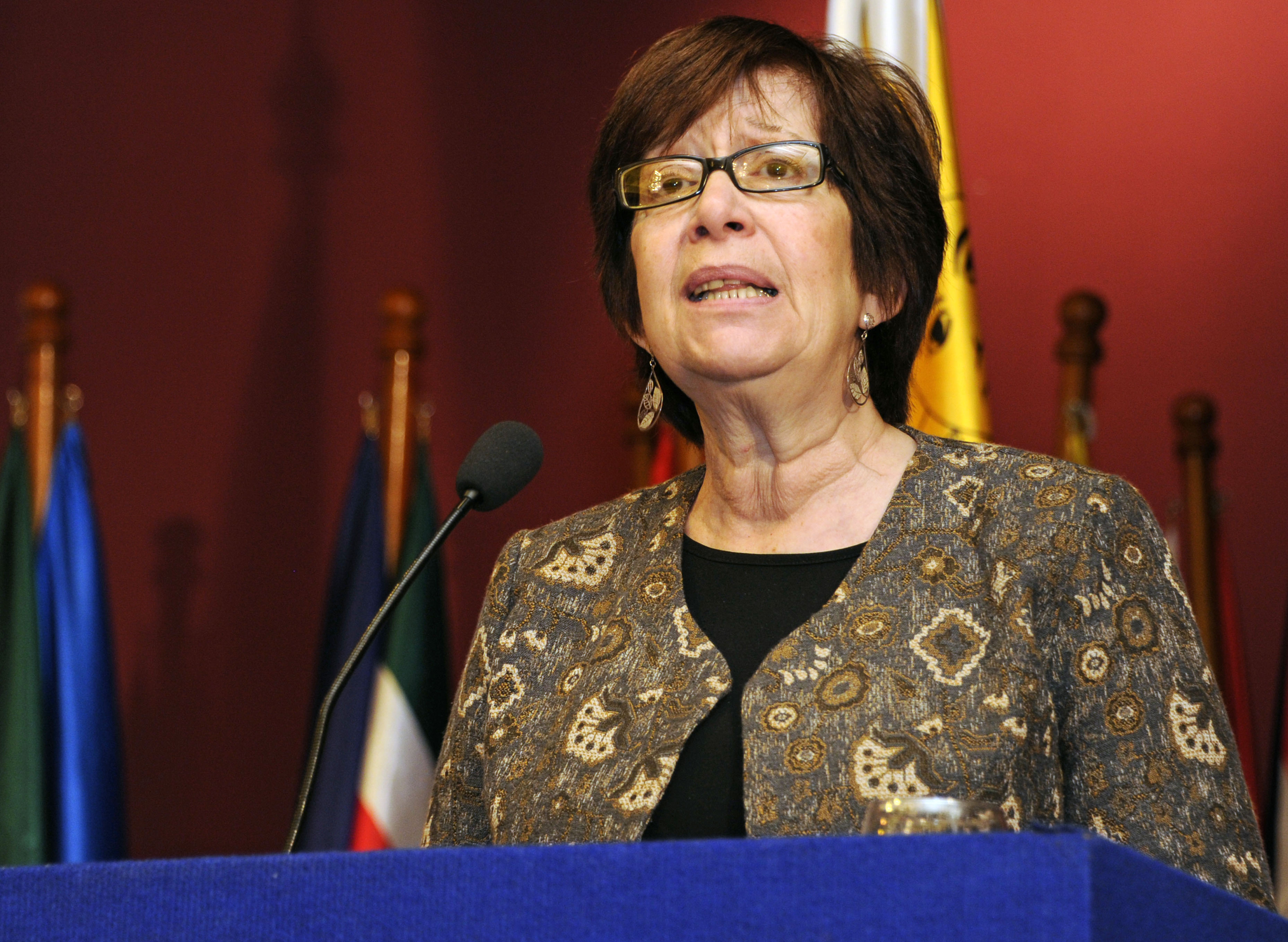 Ministra Marina Arismendi pronuncia discurso