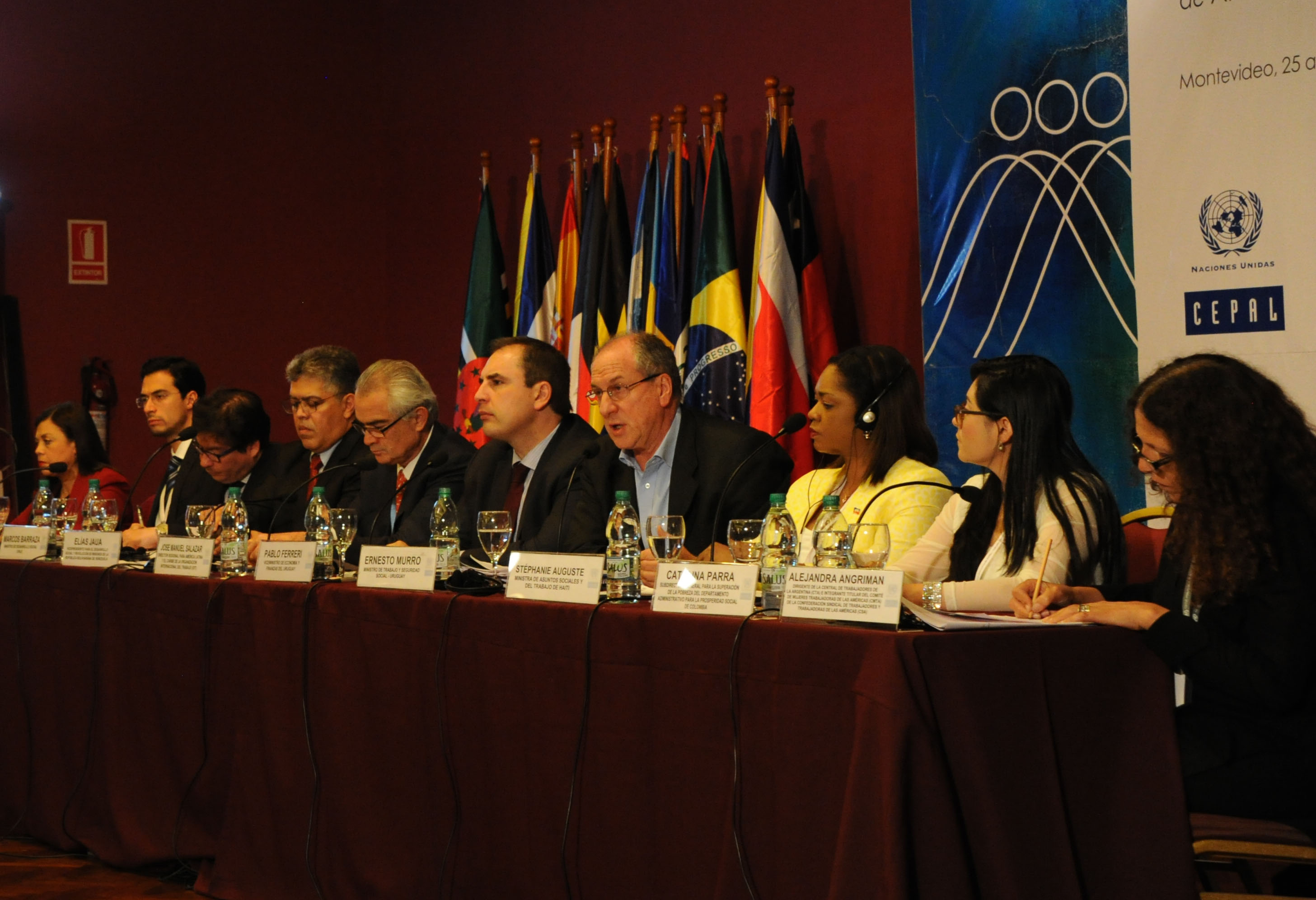 Murro y Ferreri en la segunda reunión de la Conferencia Regional sobre Desarrollo Social de América Latina y el Caribe