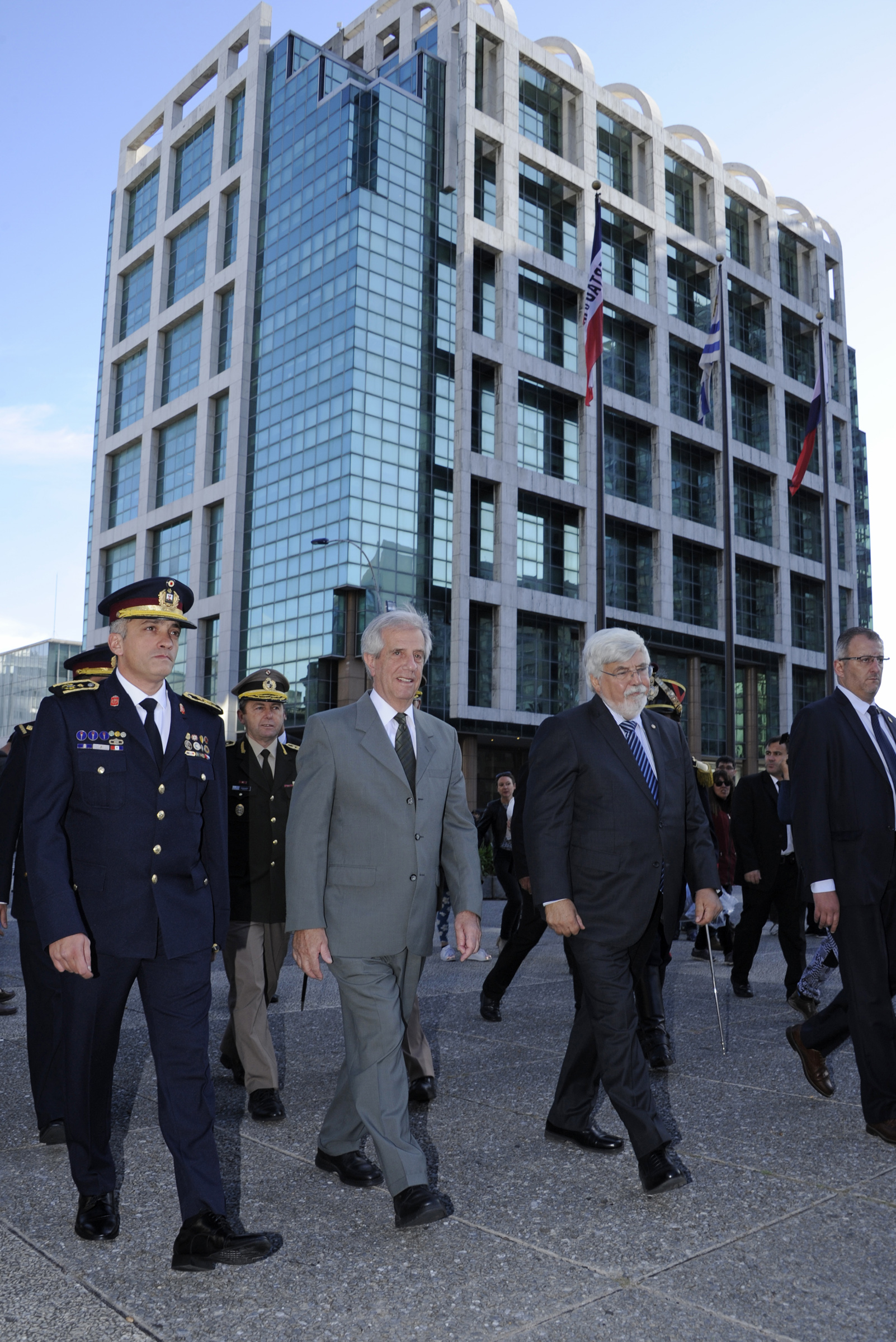 Llegada del presidente, Tabaré Vázquez