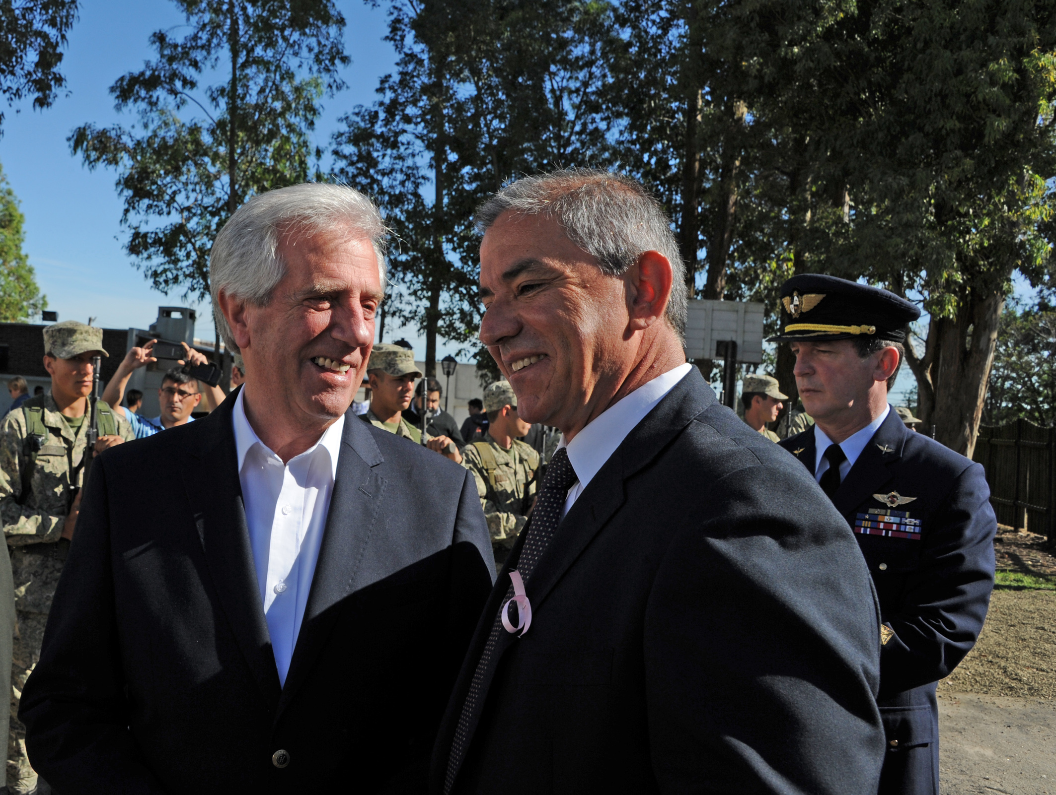 Presidente Tabaré Váquez junto al Intendente Fernando Echeverría