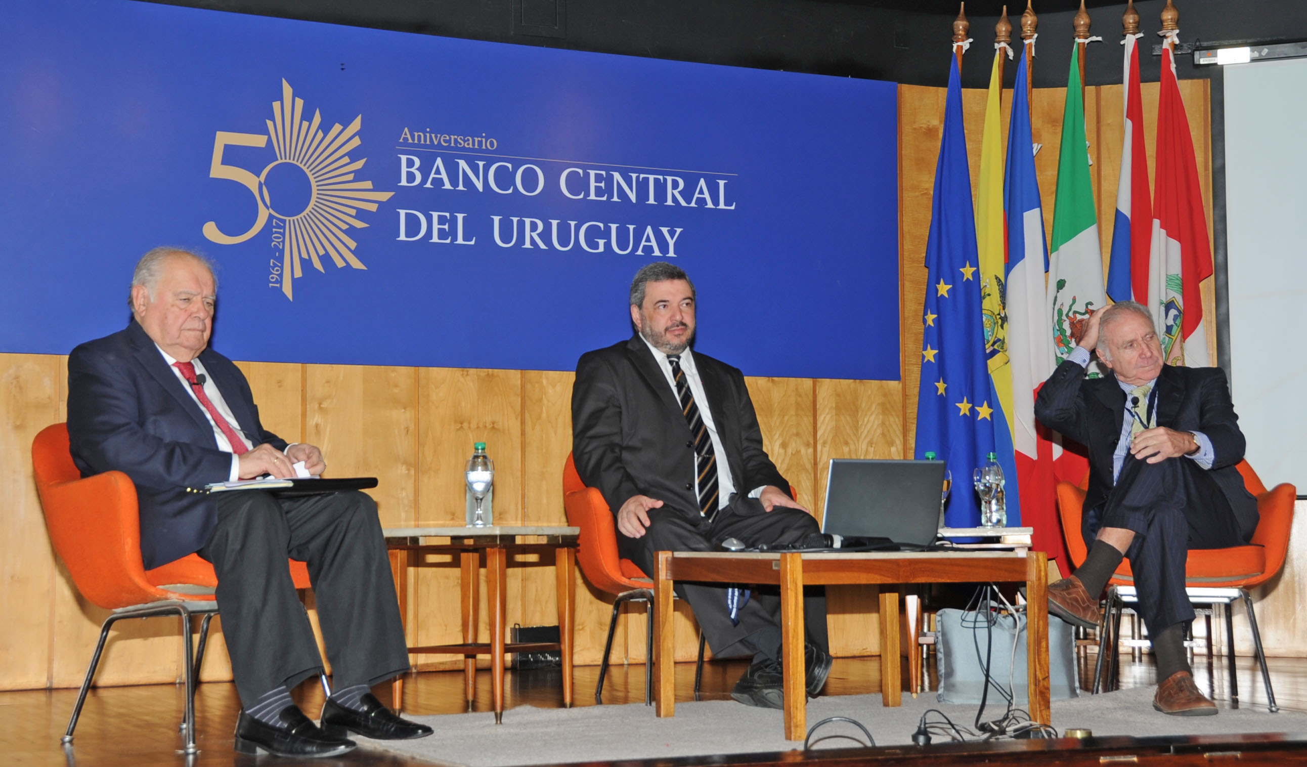 Enrique Iglesias, Mario Bergara y Ricardo Pascale