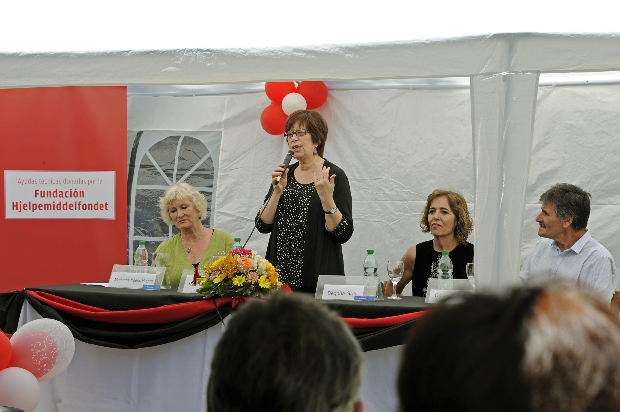 Ministra Marina Arismendi, haciendo uso de la palabra