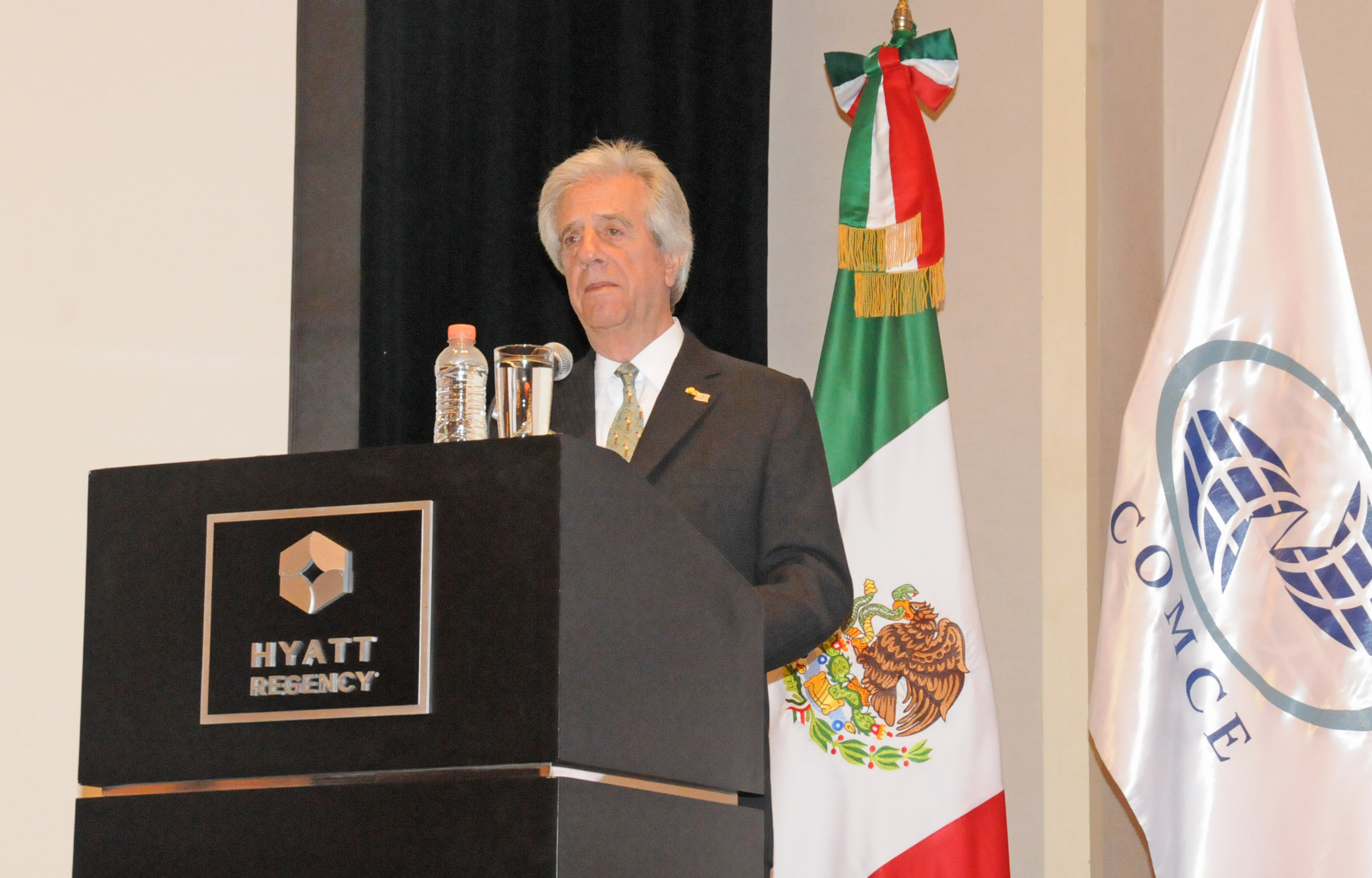 Presentación de Vázquez ante empresarios mexicanos