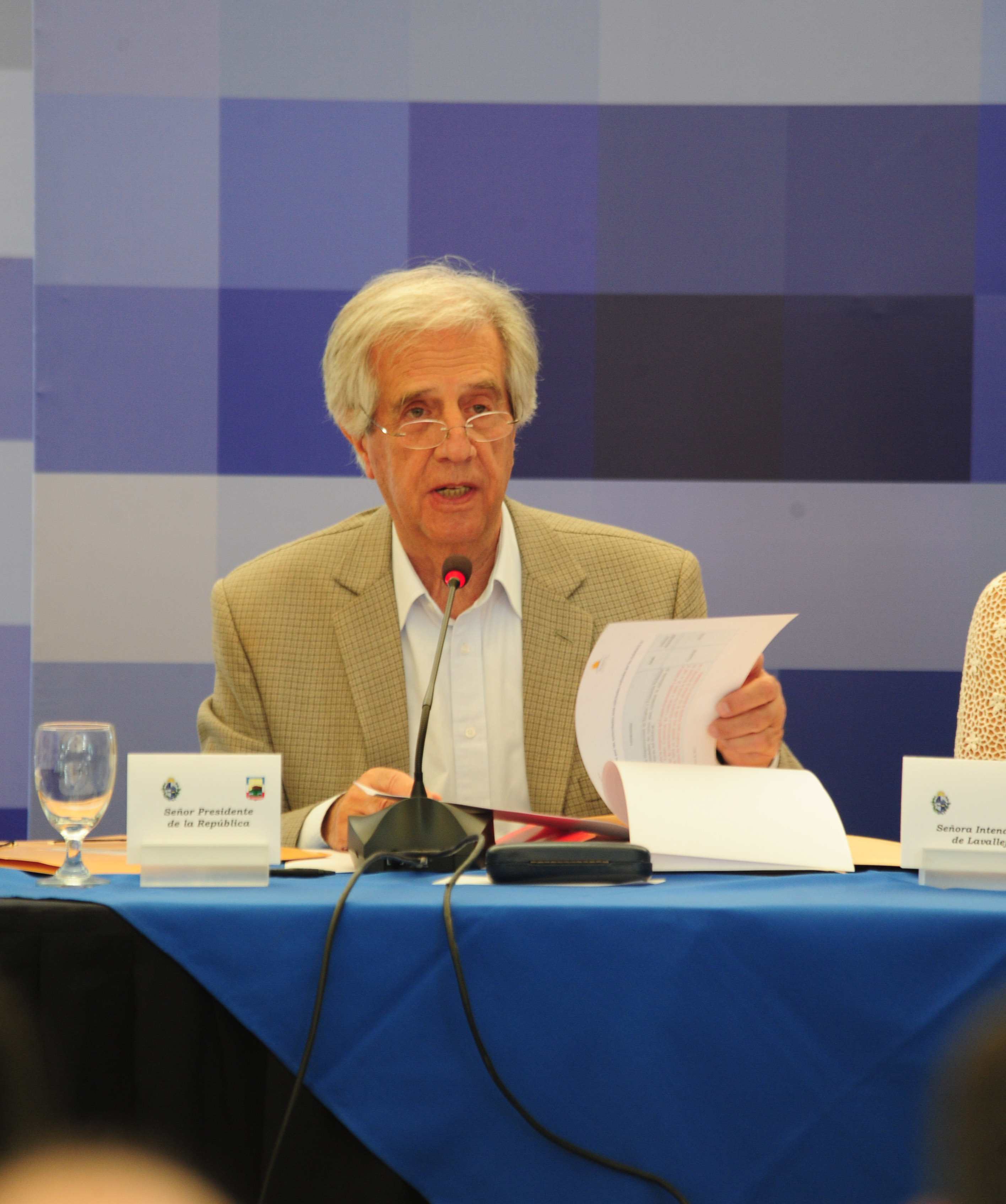Presidente Tabaré Vázquez se dirige a la ciudadanía