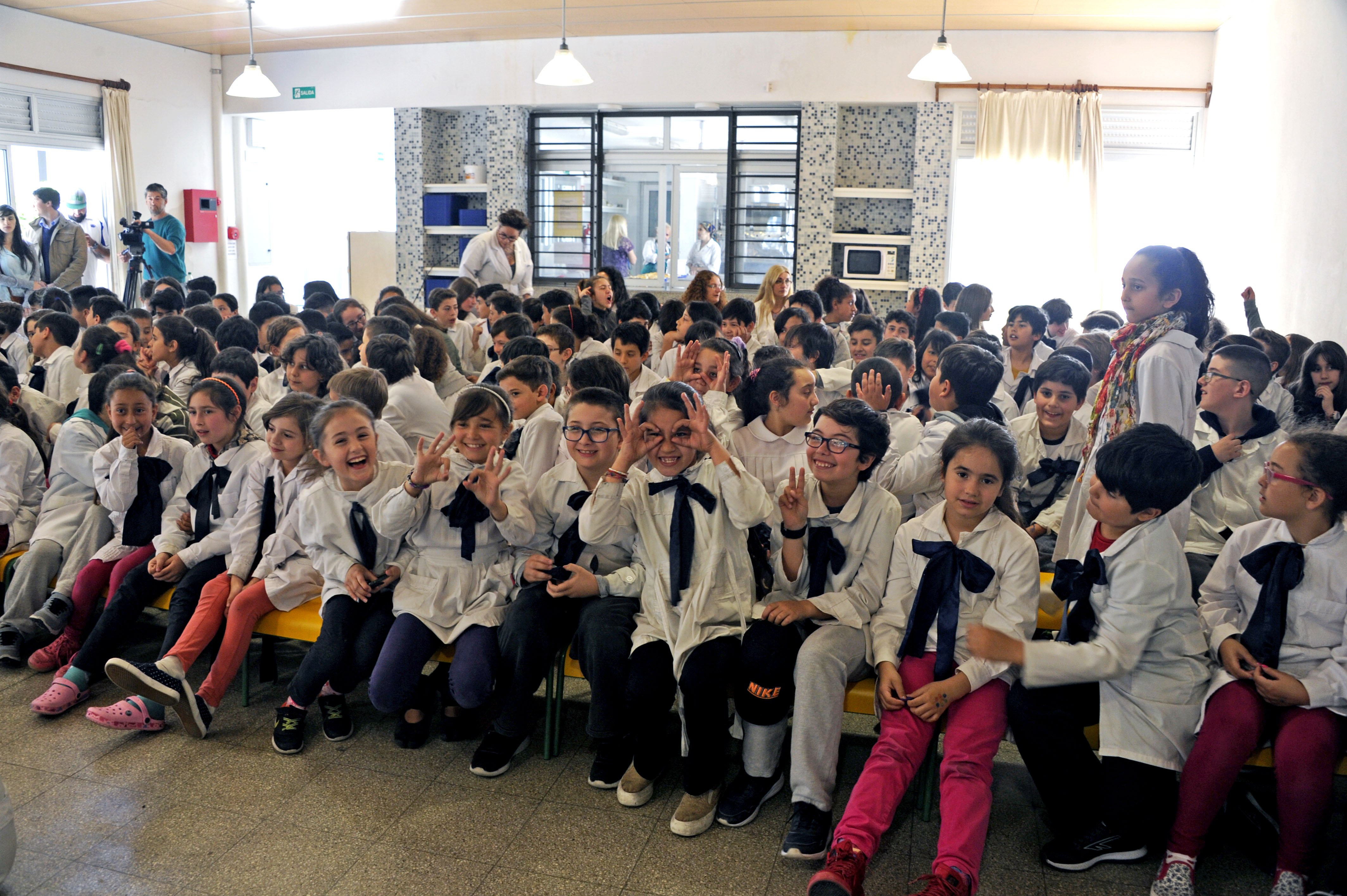 Alumnos de la escuela N° 41 República de Ecuador