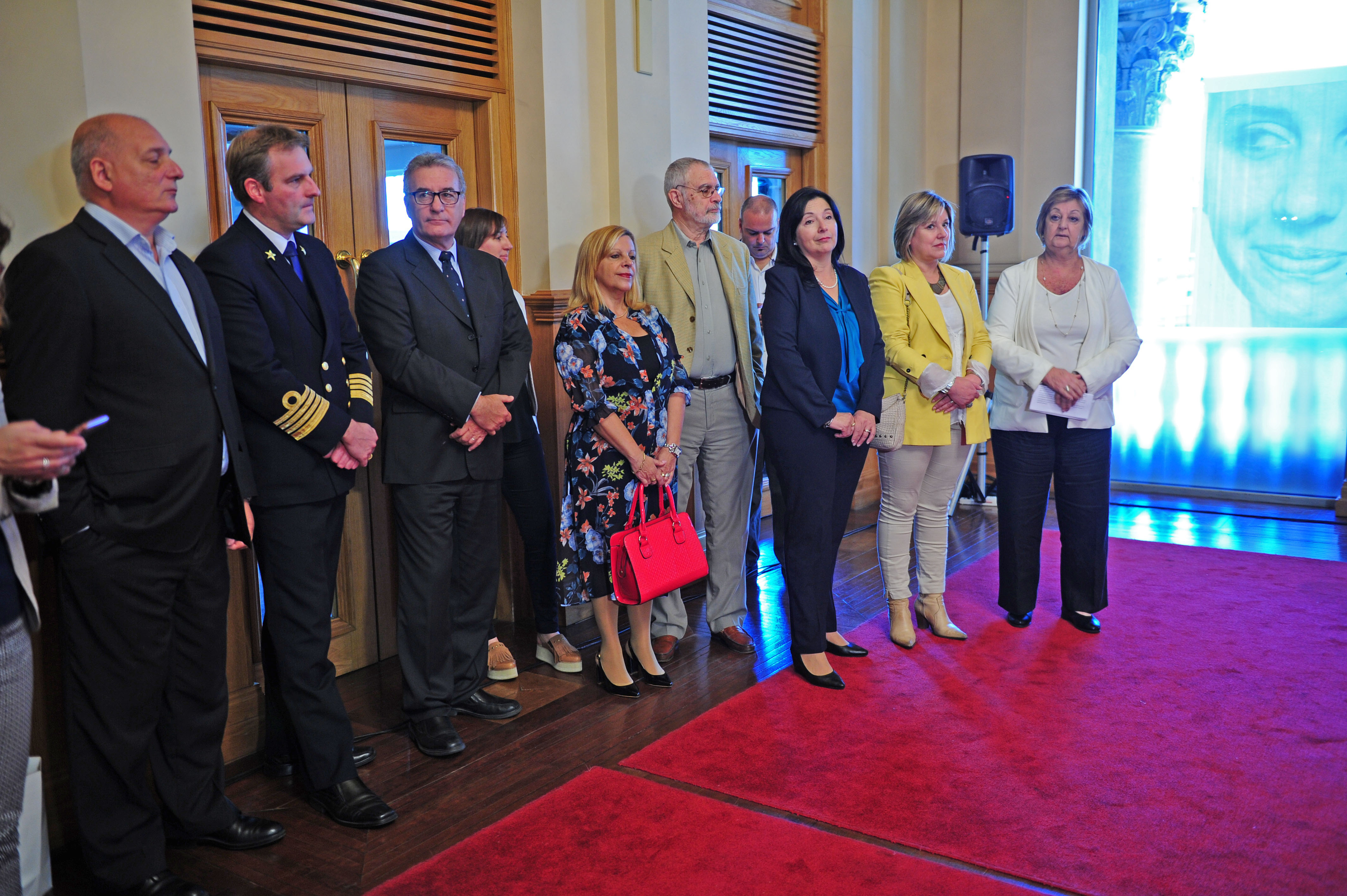Ministra de Turismo, Liliam Kechichian, en el lanzamiento de la temporada de cruceros 2017-2018
