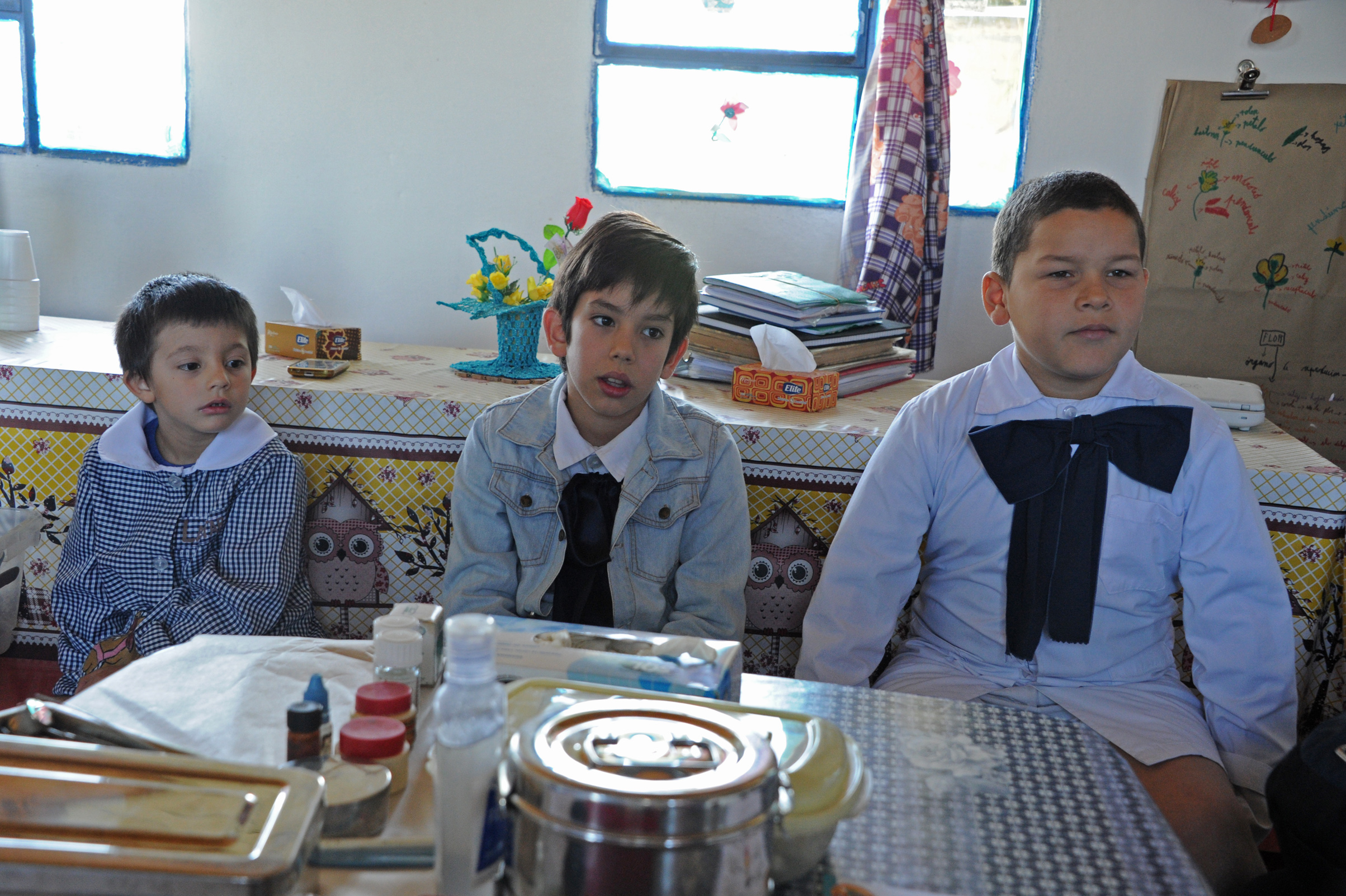 Alumnos de la escuela rural n.º 42 de Treinta y Tres