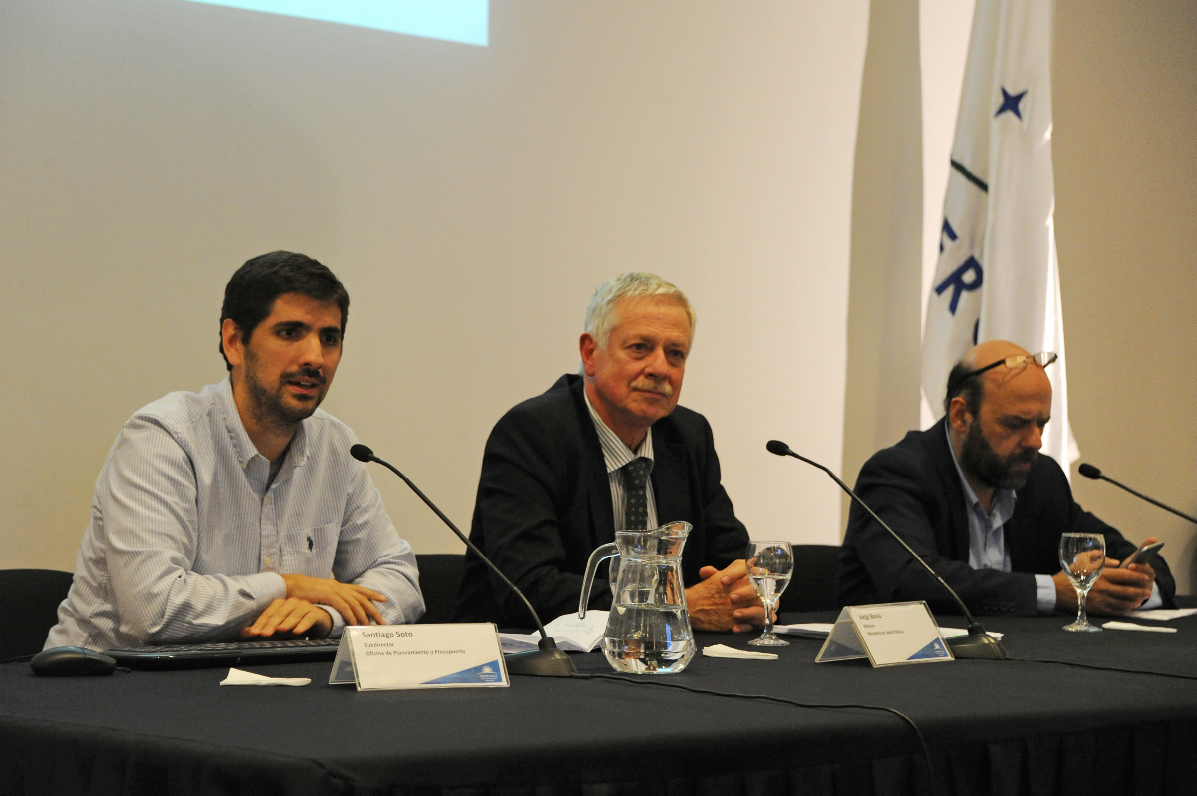 Santiago Soto, Jorge Basso y Julio Bango