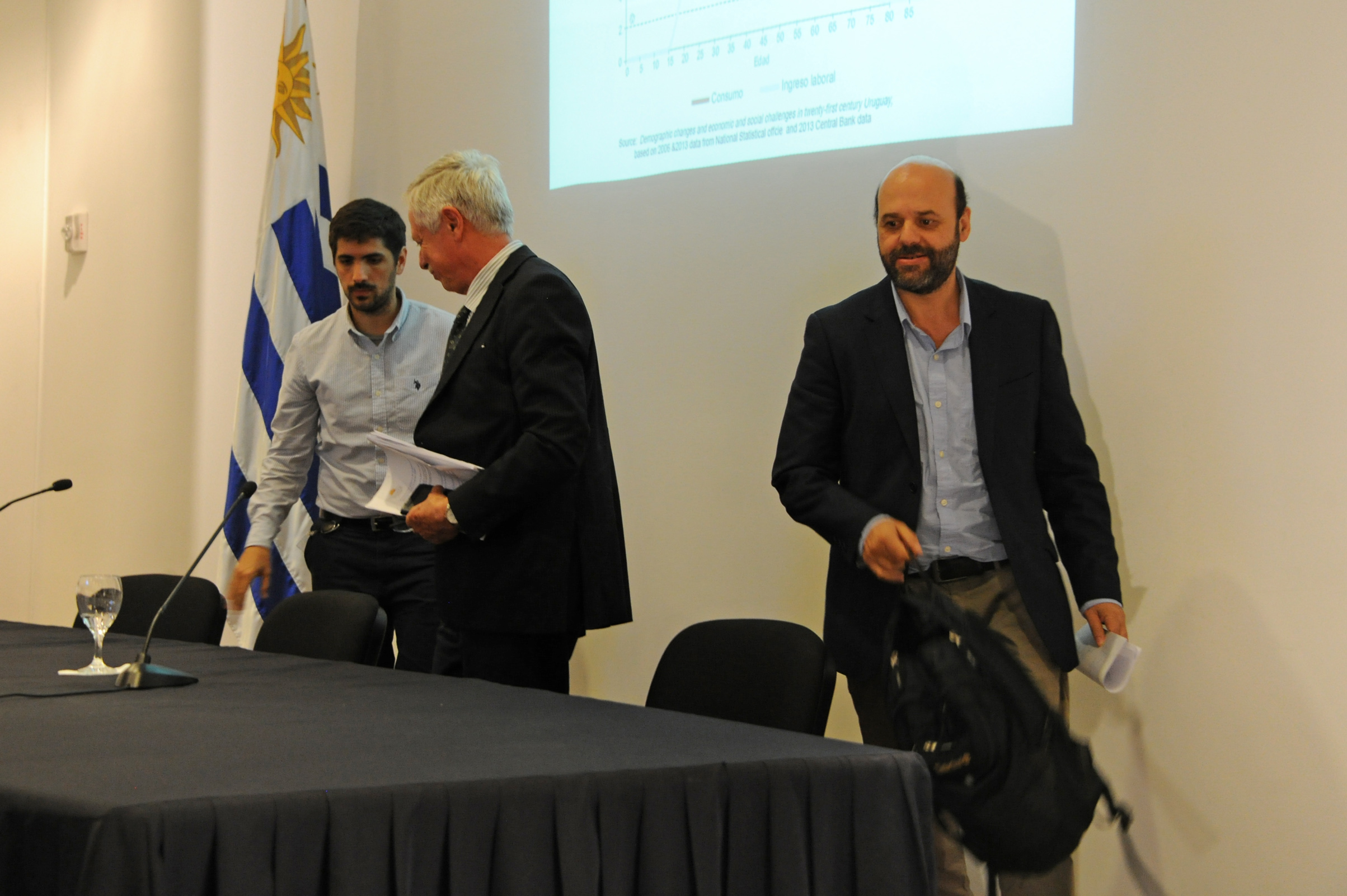 Santiago Soto, Jorge Basso y Julio Bango