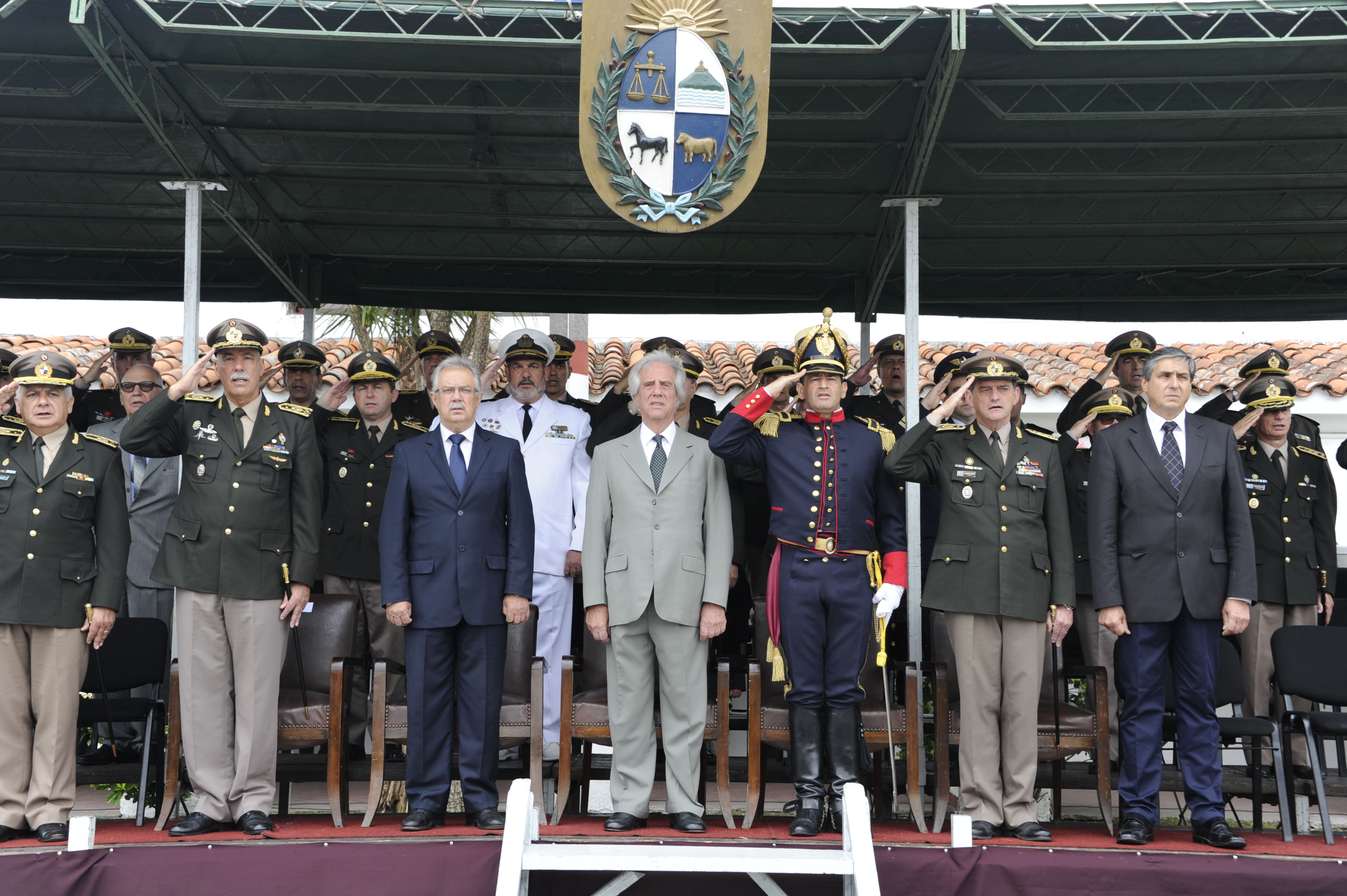 Tabaré Vázquez en acto por 221.º aniversario del Regimiento de Blandengues de Artigas