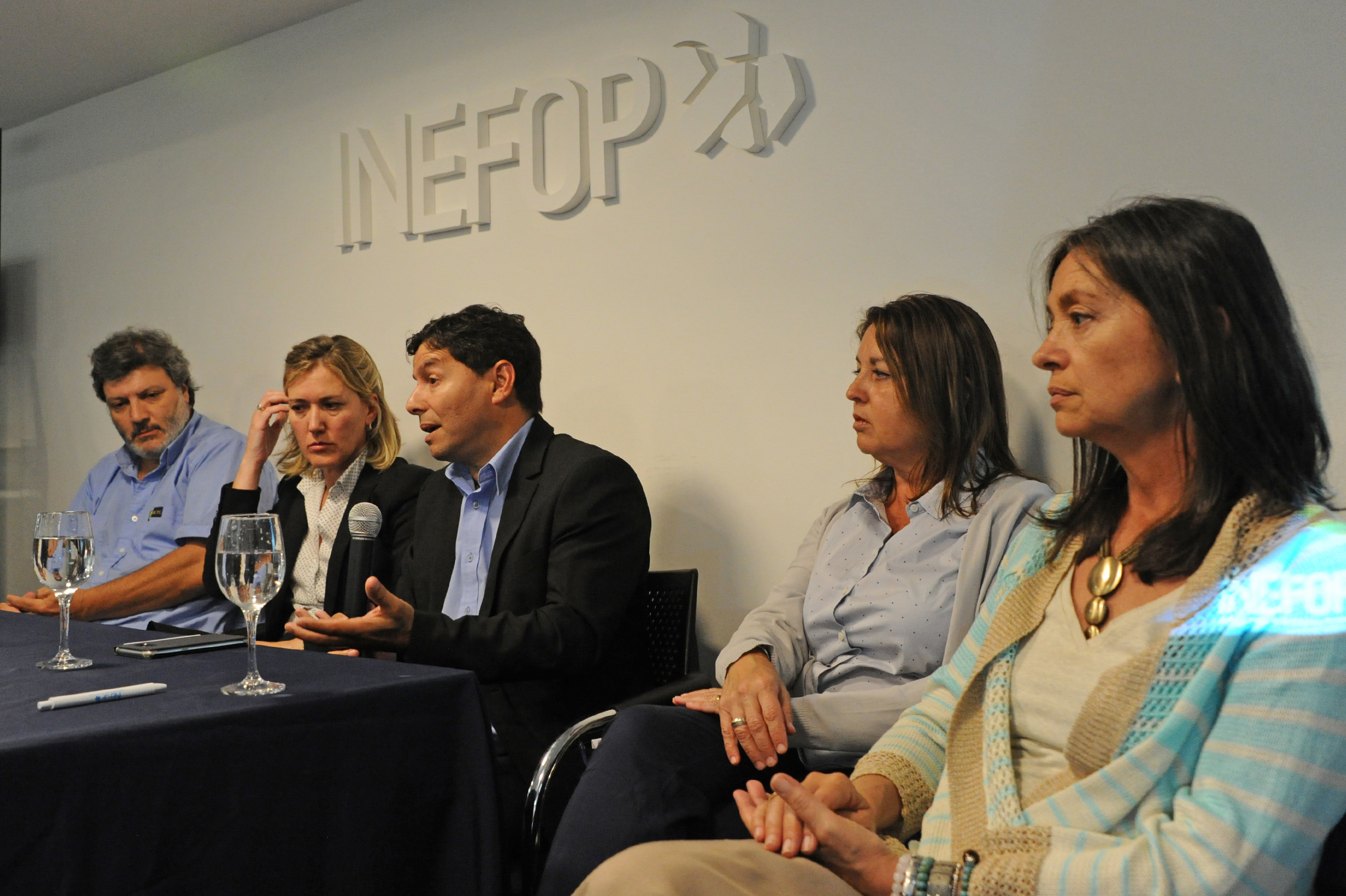 Director general del Instituto Nacional de Empleo y Formación Profesional (Inefop), Eduardo Pereyra, haciendo uso de la palabra