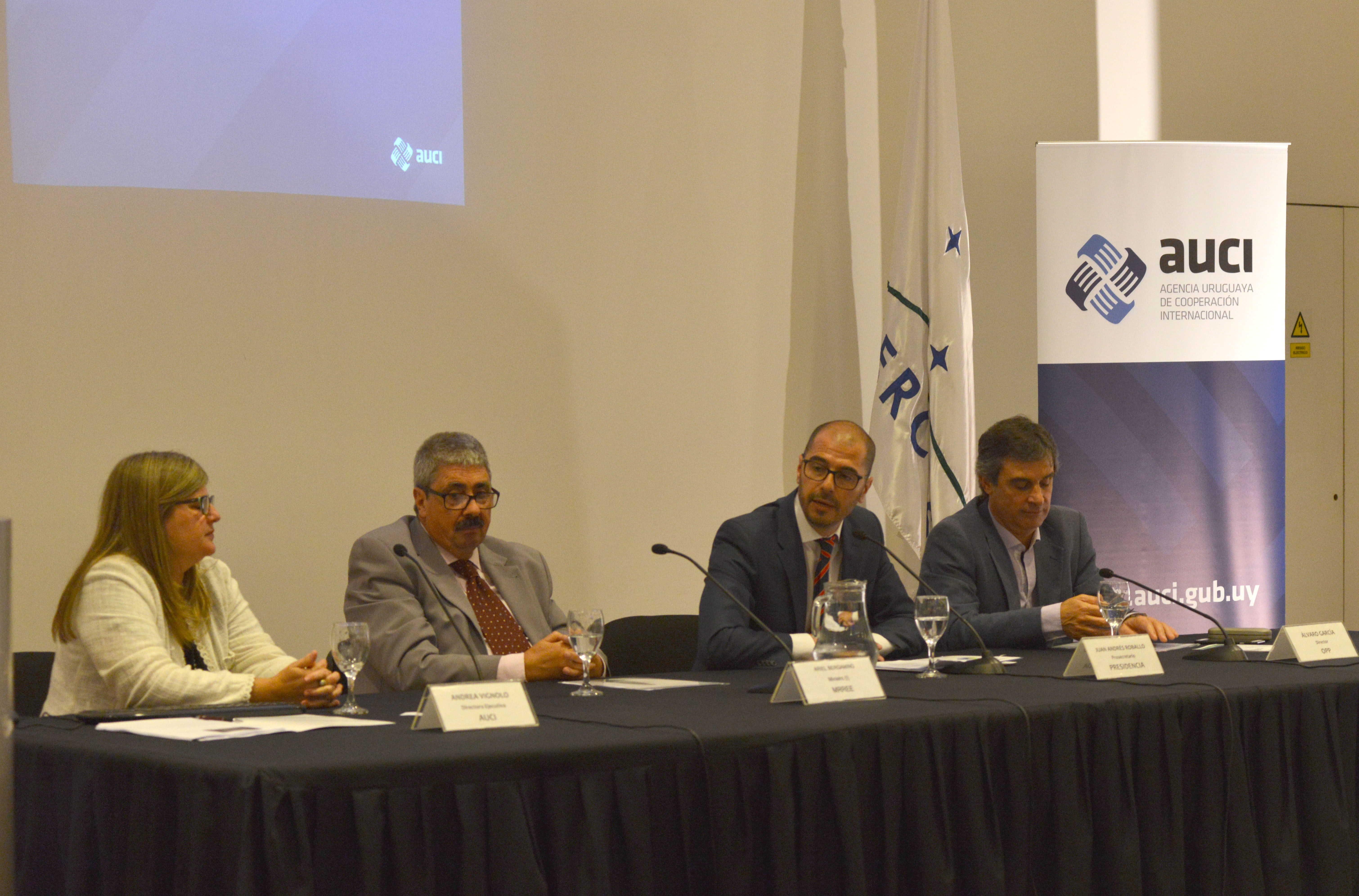 Andrea Vignolo, Ariel Bergamino, Juan Andrés Roballo y Álvaro García