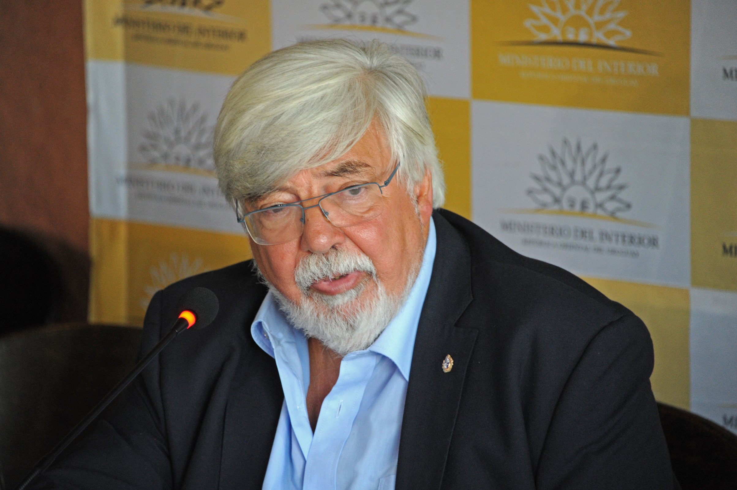 Ministro Eduardo Bonomi, durante su oratoria